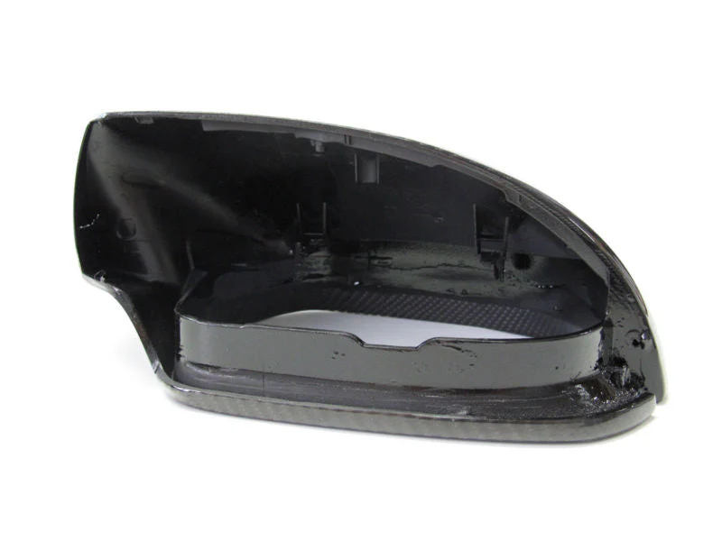 Real Carbon Fiber Mirror Covers Replace for AUDI A6 C7 S6 RS6 2012-2018 No Lane Assist - Image 10