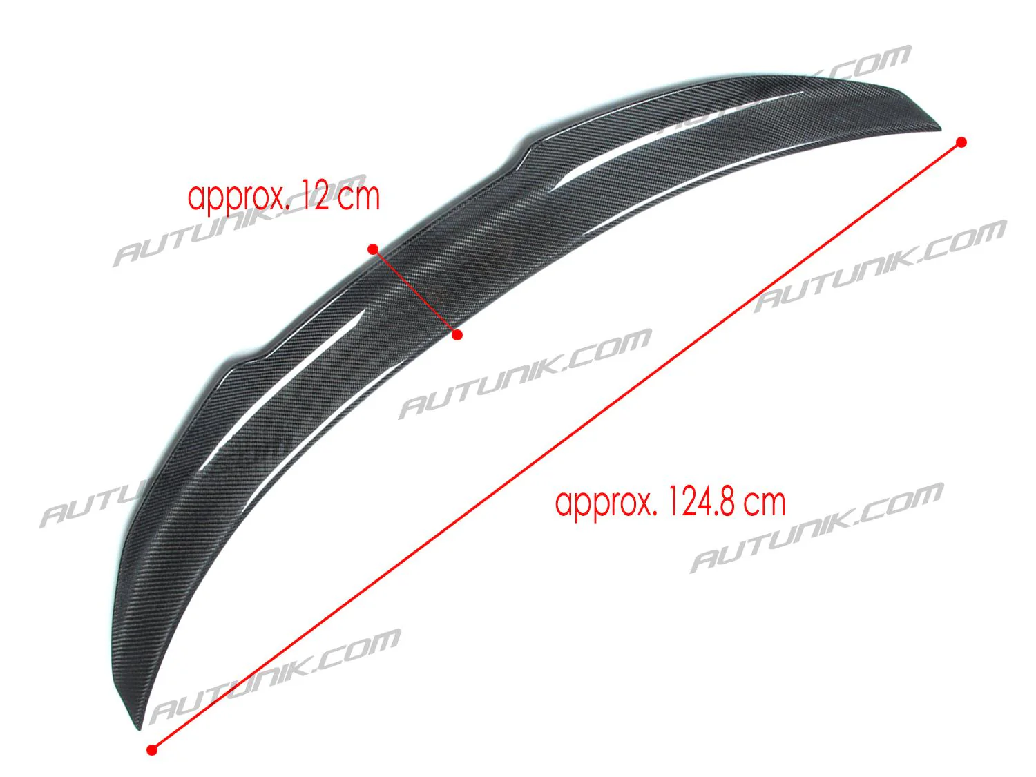 Highkick Carbon Fiber Rear Trunk Spoiler for Infiniti Q50 2014–2024 - Image 12