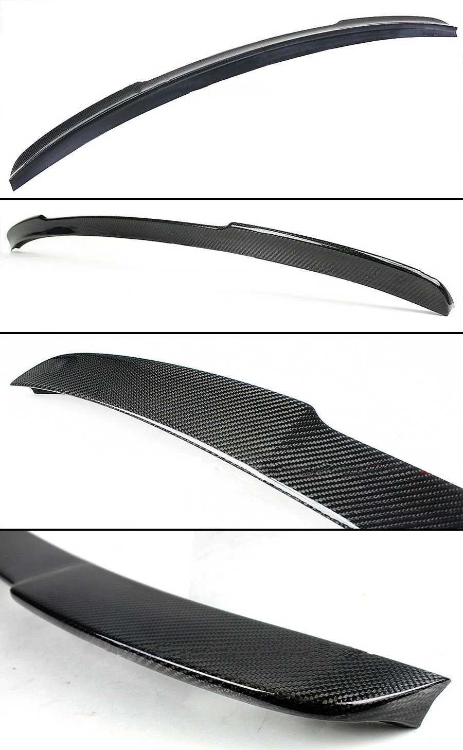 Real Carbon Fiber Rear Highick Spoiler For AUDI A3 8V S3 RS3 Seadn 2014-2021 - Image 3