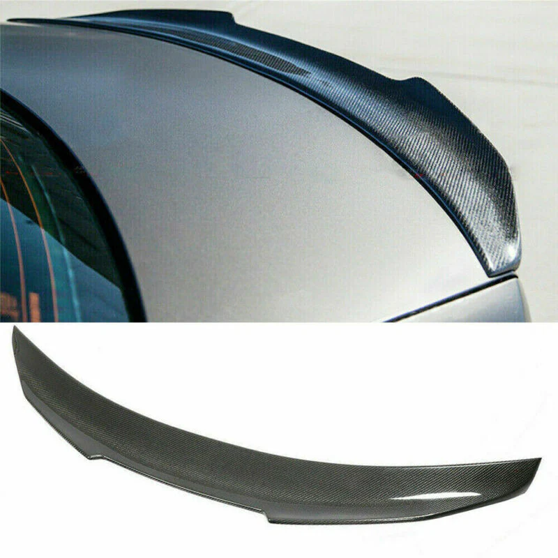Real Carbon Fiber Rear Trunk Spoiler Wing for Mercedes Benz C Class W204 Sedan 2008-2014 - Image 4