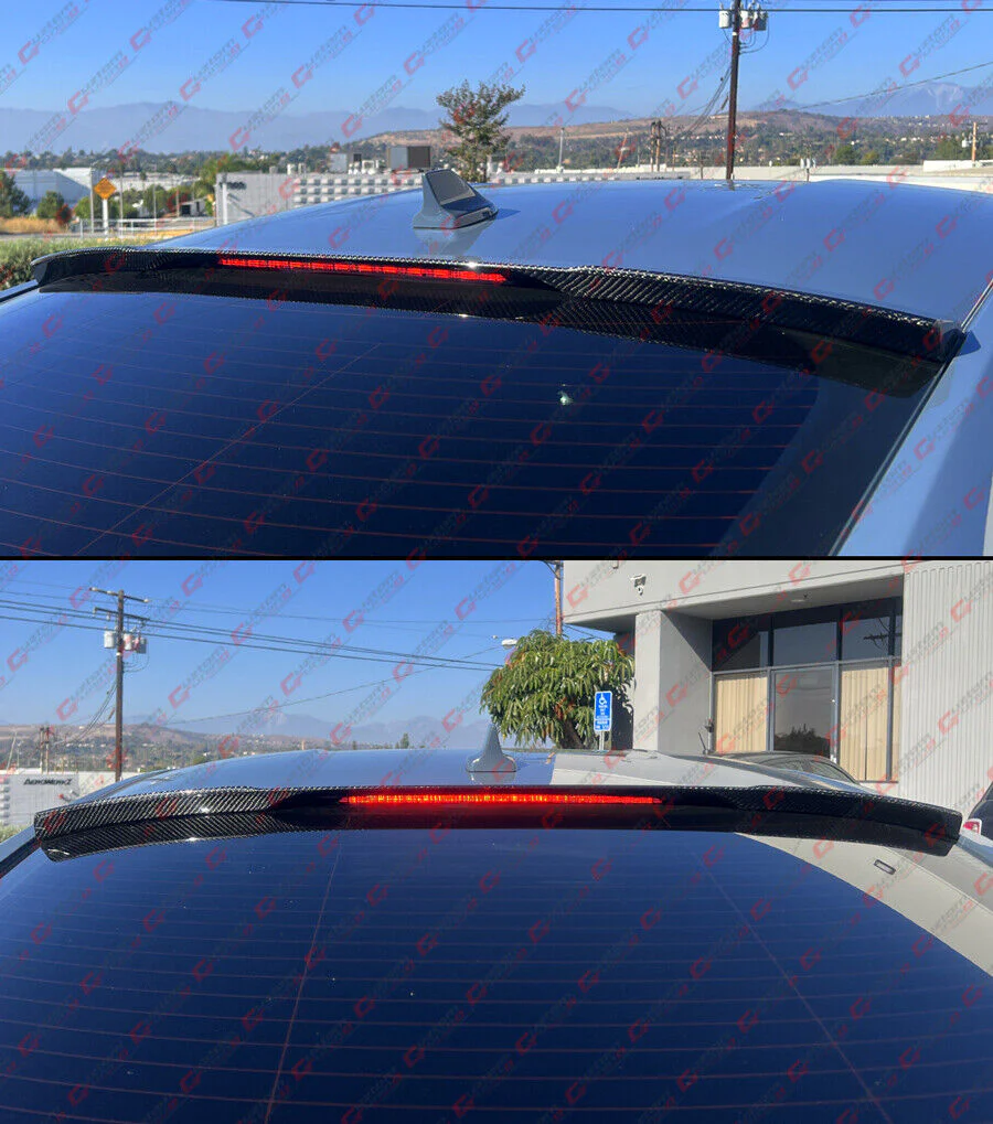 Carbon Fiber Rear Window Roof Spoiler Wing For 2024-2025 Ford Mustang S650 2-Door Coupe - Image 6