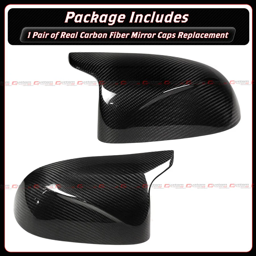 Carbon Fiber Replacement Mirror Caps Cover For BMW F98 X4M F95 X5M F96 X6M M40i M60i - Image 3