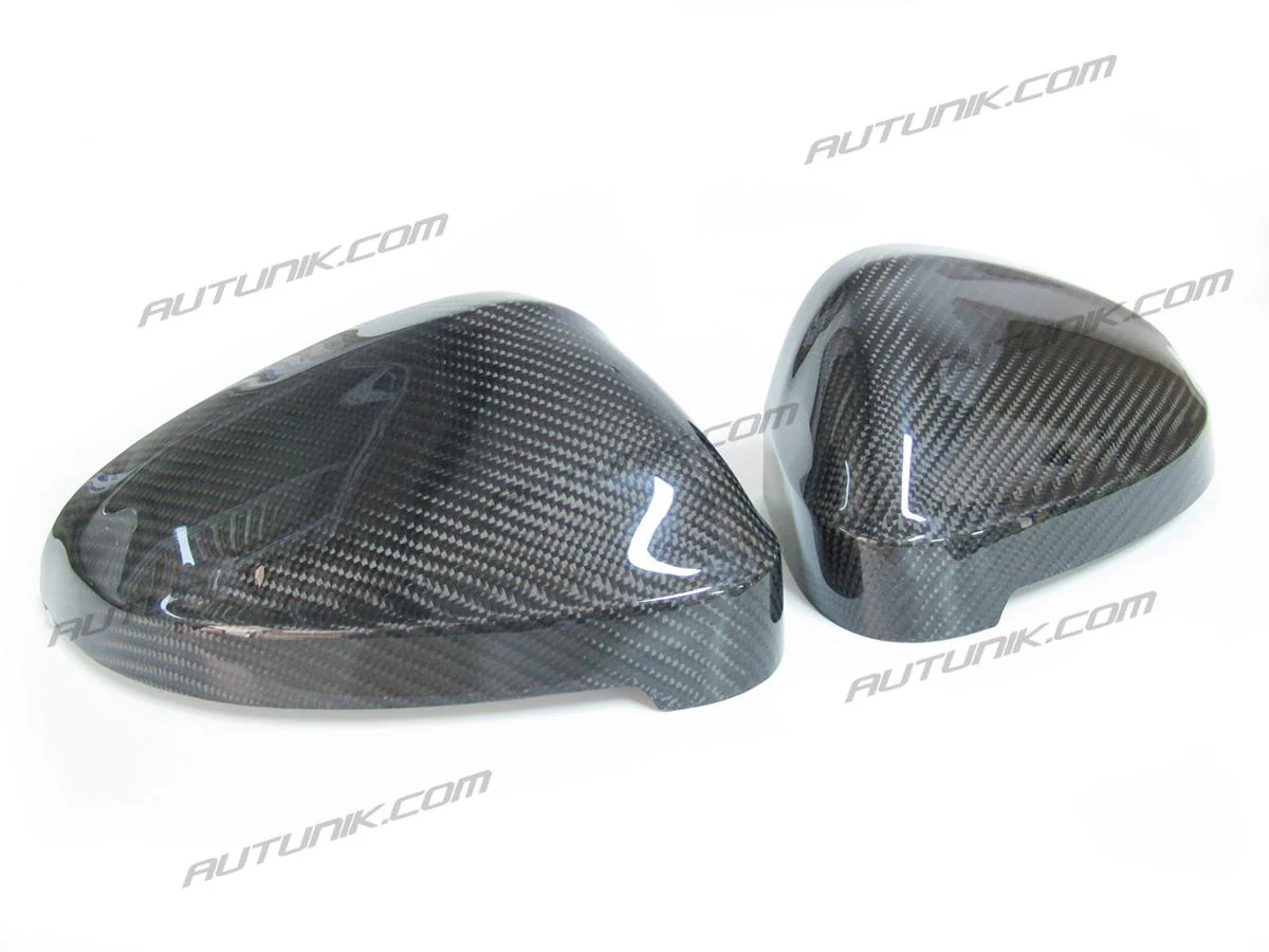 Pair Carbon Fiber Side Mirror Cover Caps for AUDI A4 B9 S4 RS4 A5 F5 S5 RS5 2017-2025 - Image 6