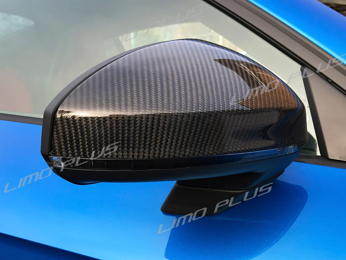 NO Assist For 2015-2025 Audi TT TTS TTRS MK3 R8 8S Real Carbon Fiber Mirror Caps Replacement - Image 3