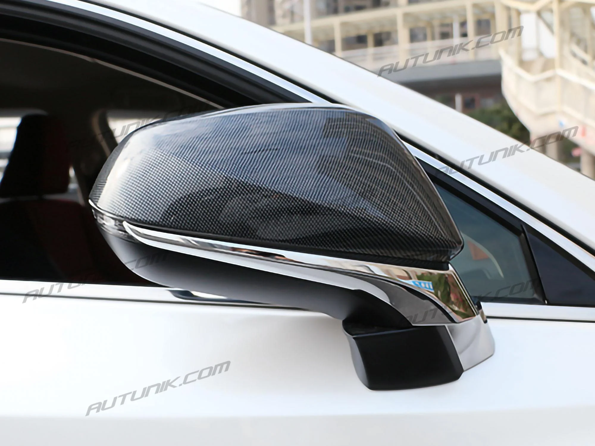 Real Carbon Fiber Side Mirror Cover Caps for Lexus RX350 RX450H NX200 NX300 2015-2021 - Image 4