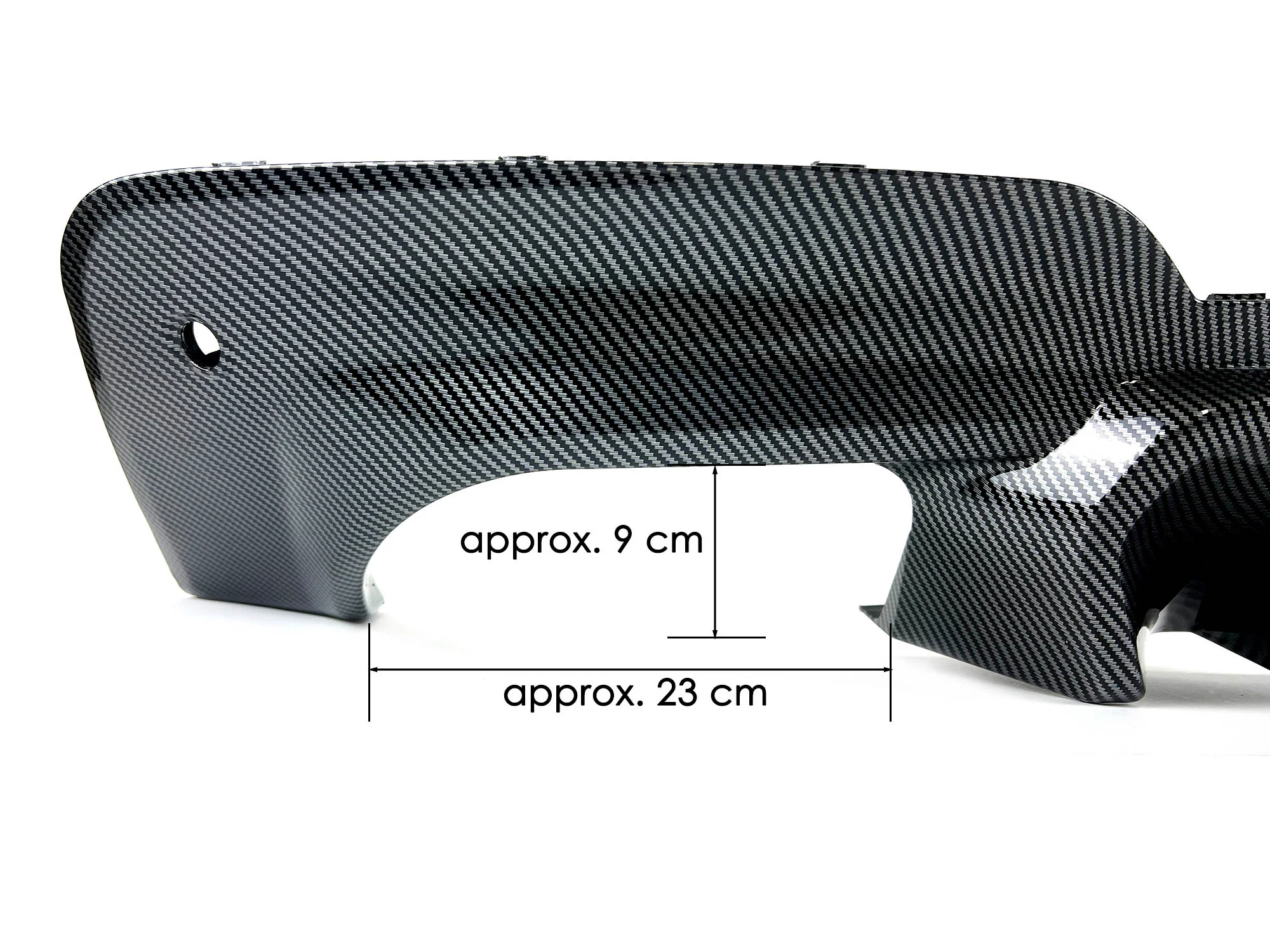 Carbon Look Rear Diffuser For BMW X3 G01 M40i M-Sport Bumper 2019-2021 - Image 13