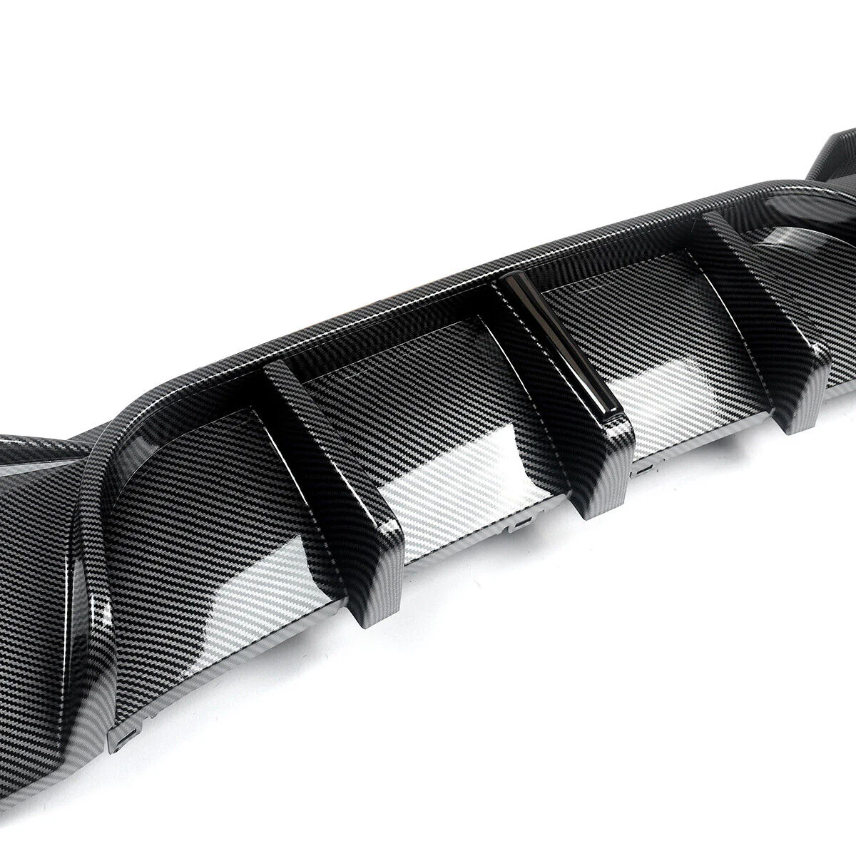 Carbon Look Rear Diffuser w/ LED For BMW G22 G23 430i 440i M Sport 2020-2024 - Image 11