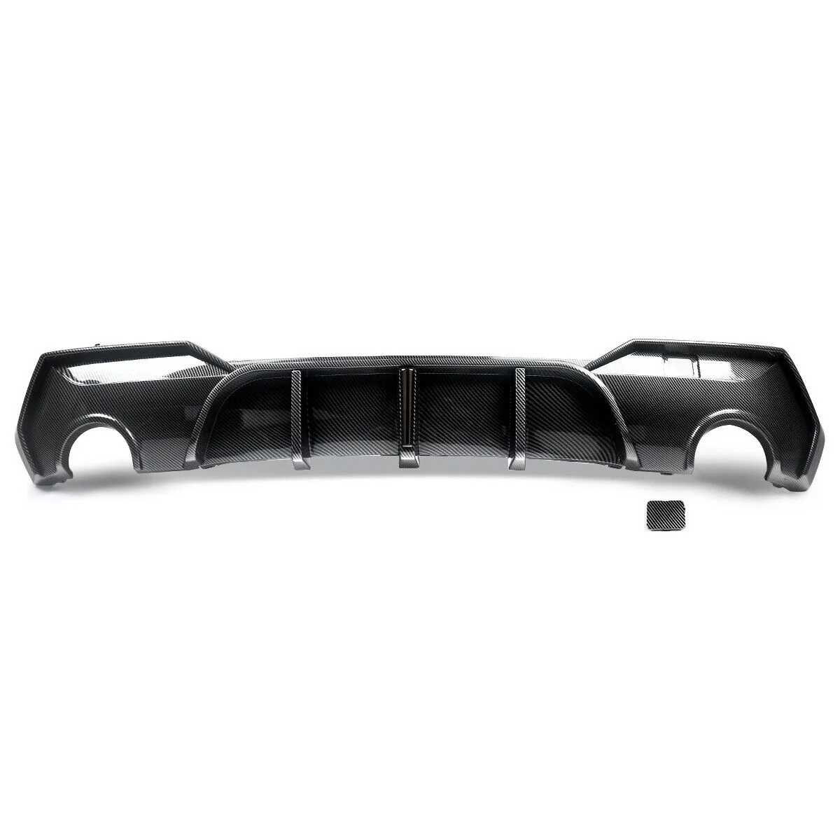 Carbon Look Rear Diffuser w/ LED For BMW G22 G23 430i 440i M Sport 2020-2024 - Image 6