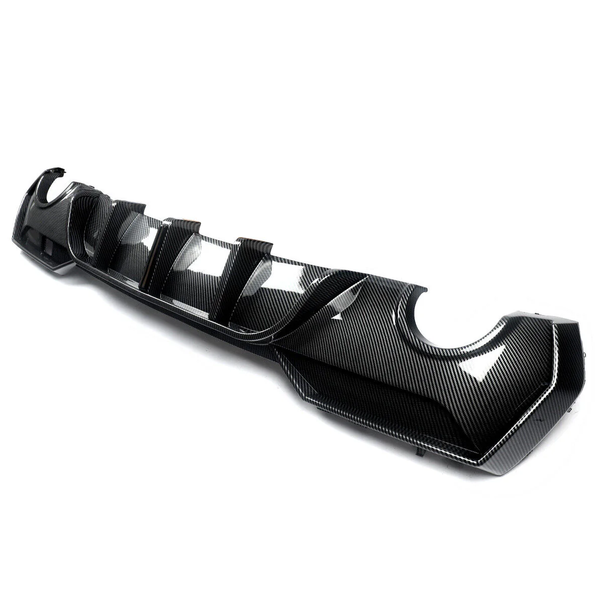 Carbon Look Rear Diffuser w/ LED For BMW G22 G23 430i 440i M Sport 2020-2024 - Image 7