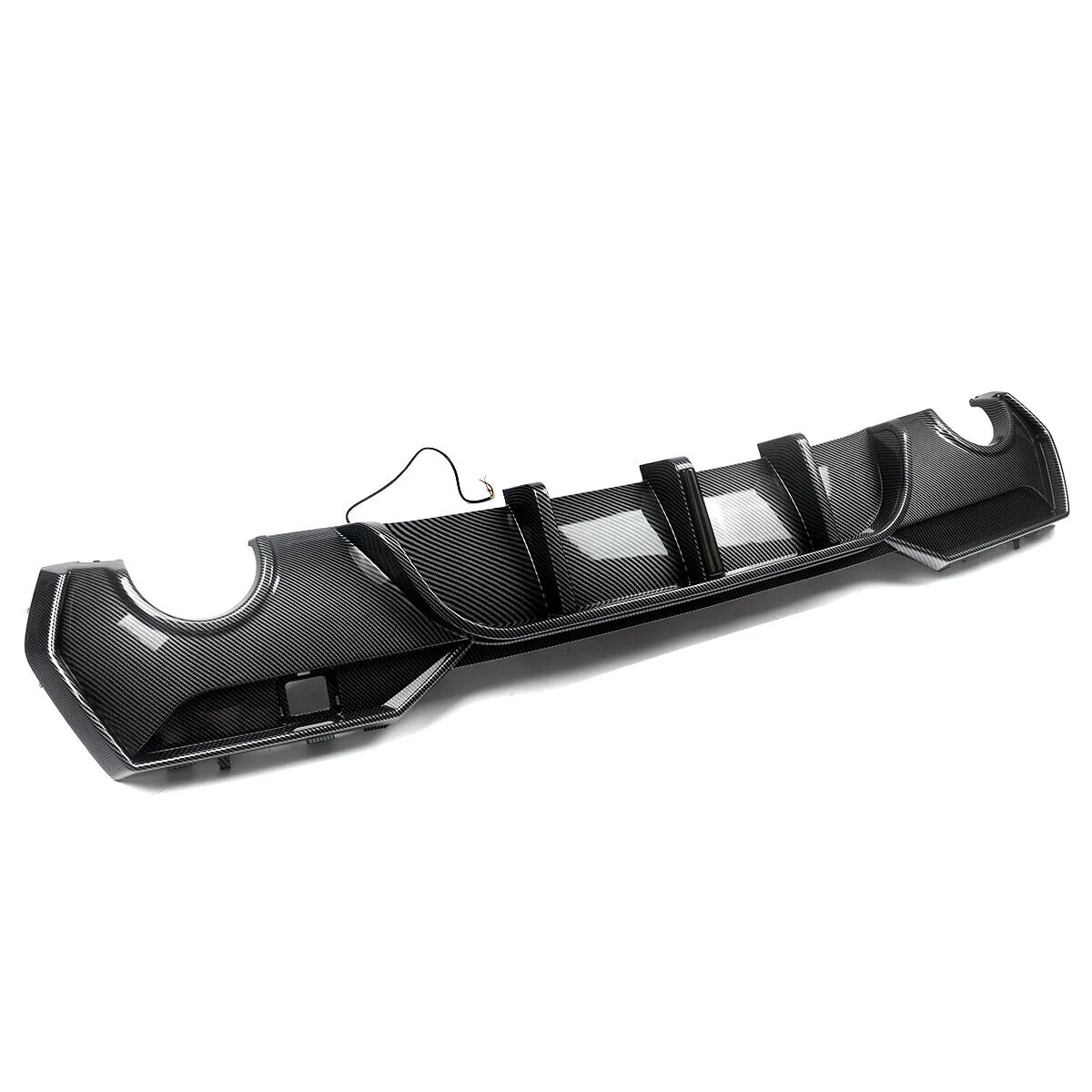 Carbon Look Rear Diffuser w/ LED For BMW G22 G23 430i 440i M Sport 2020-2024 - Image 8