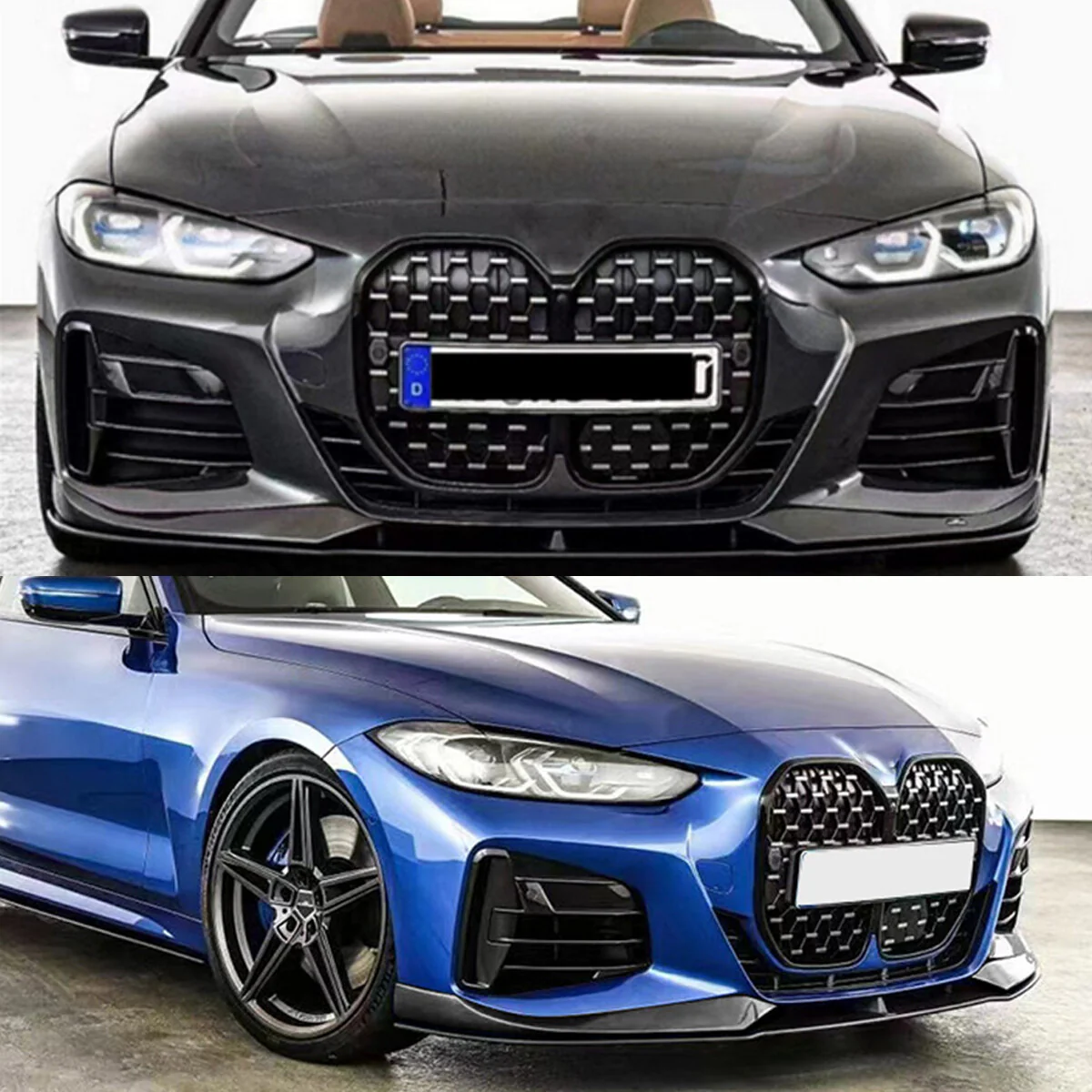 Carbon Style Front Bumper Lip Splitter for 2021-2026 BMW G22 G23 430i M440i Coupe M Sport - Image 2