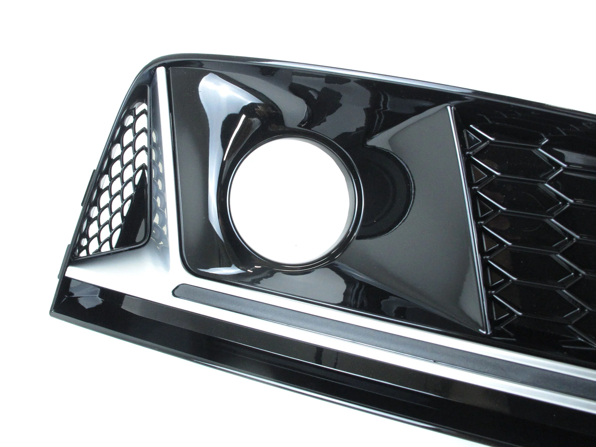 Chrome/Black Fog Light Cover Grille for Audi A4 B9 Non-Sline 2017 2018 2019 - Image 8