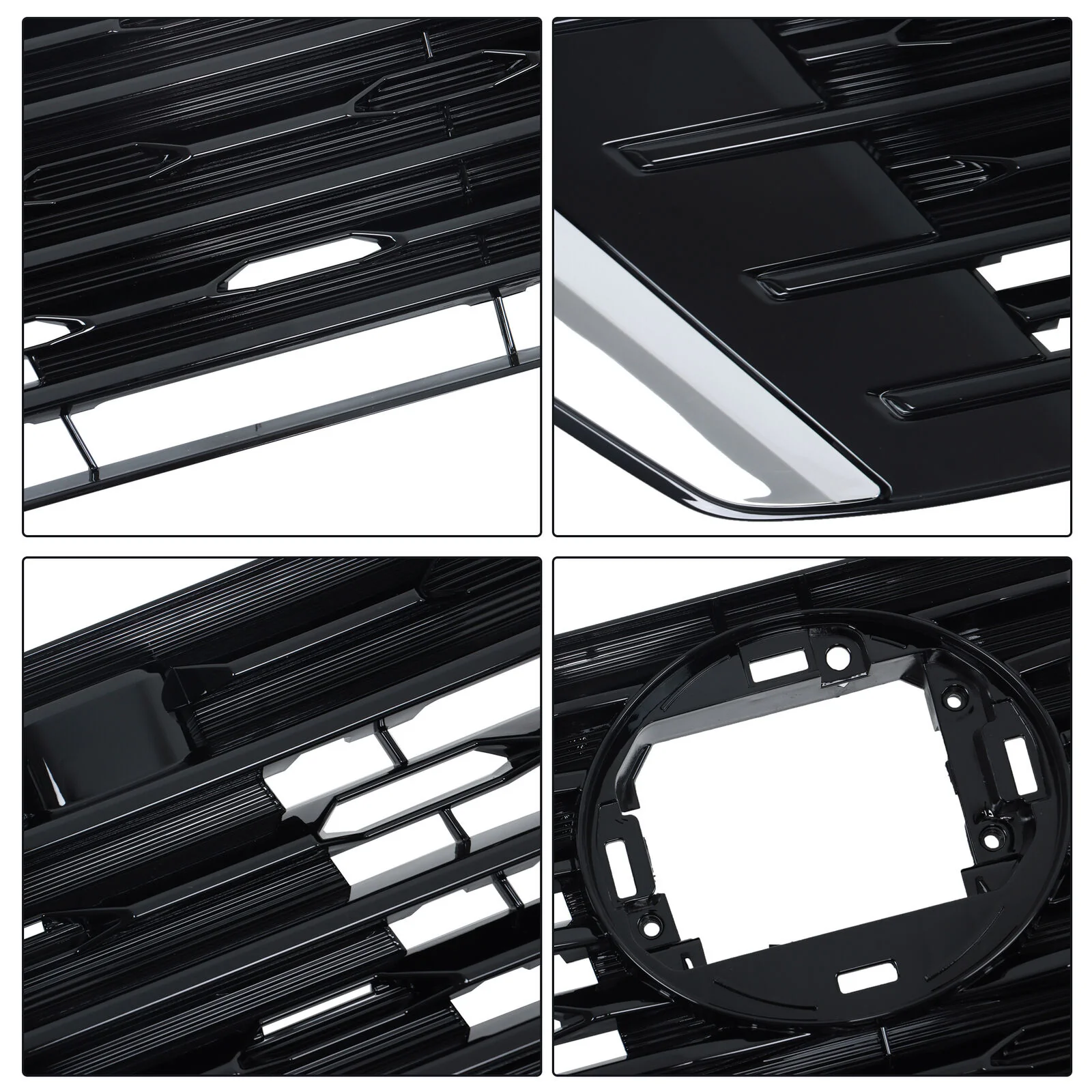 Chrome/Black Front Bumper Upper Grille For 2024-2025 Nissan Sentra S SV 62310-6LY0A - Image 14