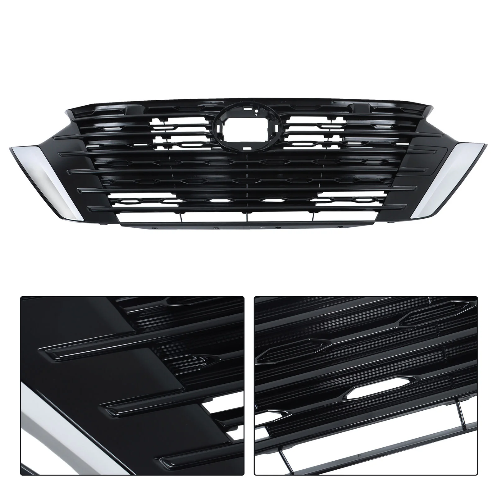 Chrome/Black Front Bumper Upper Grille For 2024-2025 Nissan Sentra S SV 62310-6LY0A - Image 19