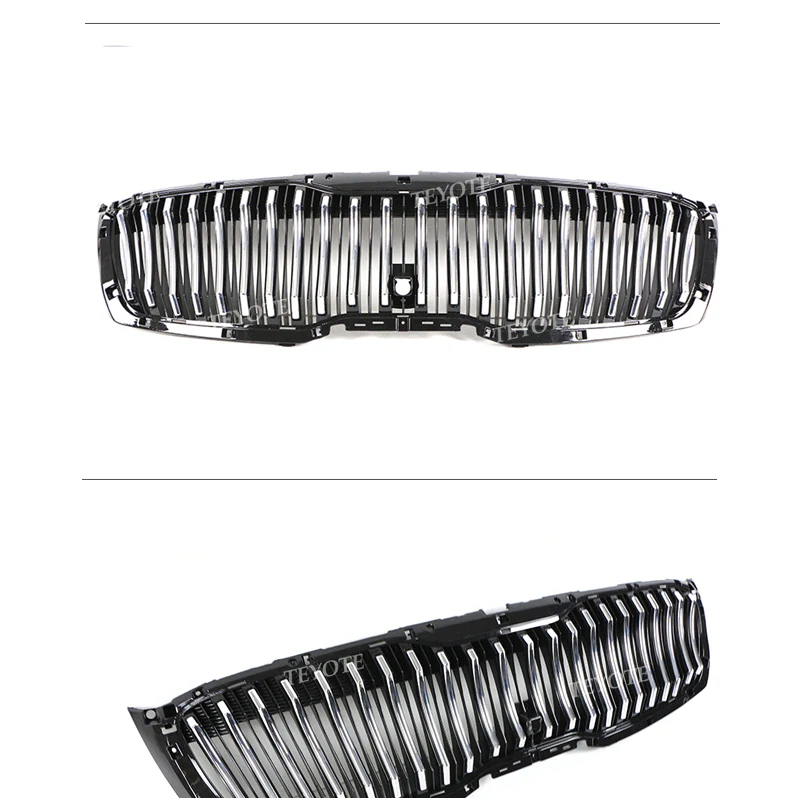 Chrome / Black Front Bumper Upper Grille Radiator Fits For KIA Sorento 2019 2020 - Image 6
