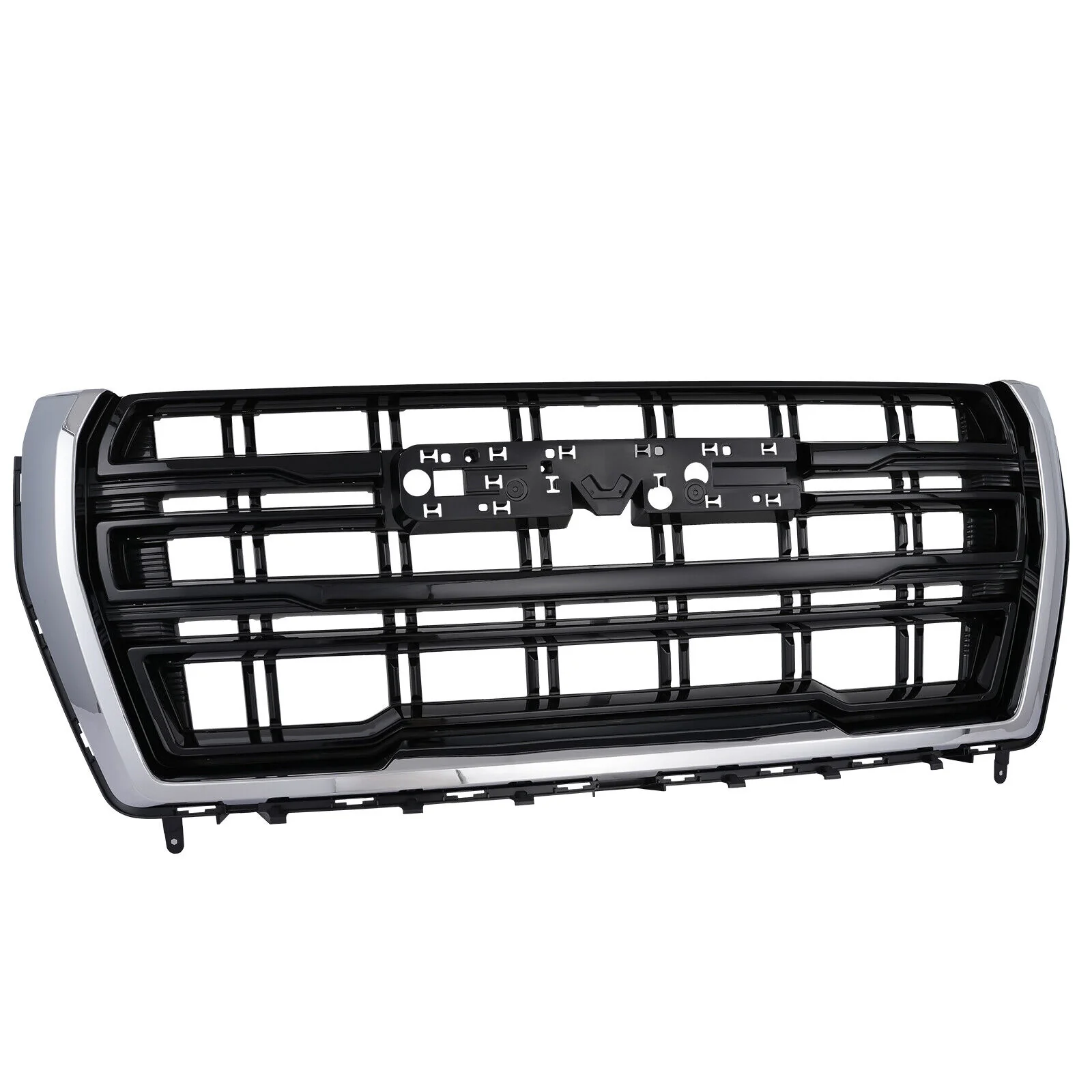 Chrome Black Front Upper Grill For 2021 2022 2023 GMC Yukon XL - Image 2