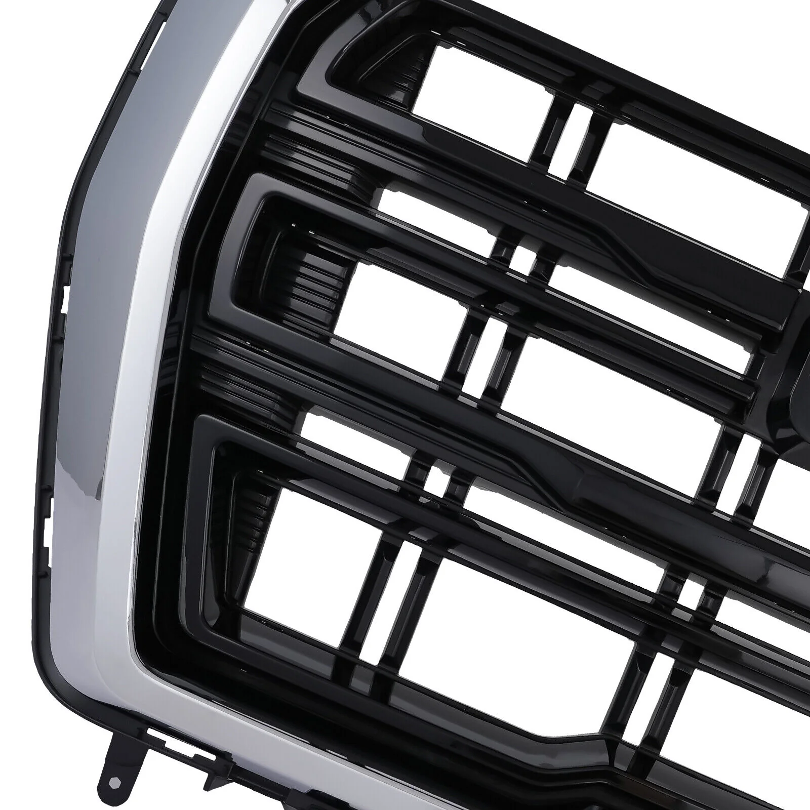 Chrome Black Front Upper Grill For 2021 2022 2023 GMC Yukon XL - Image 7