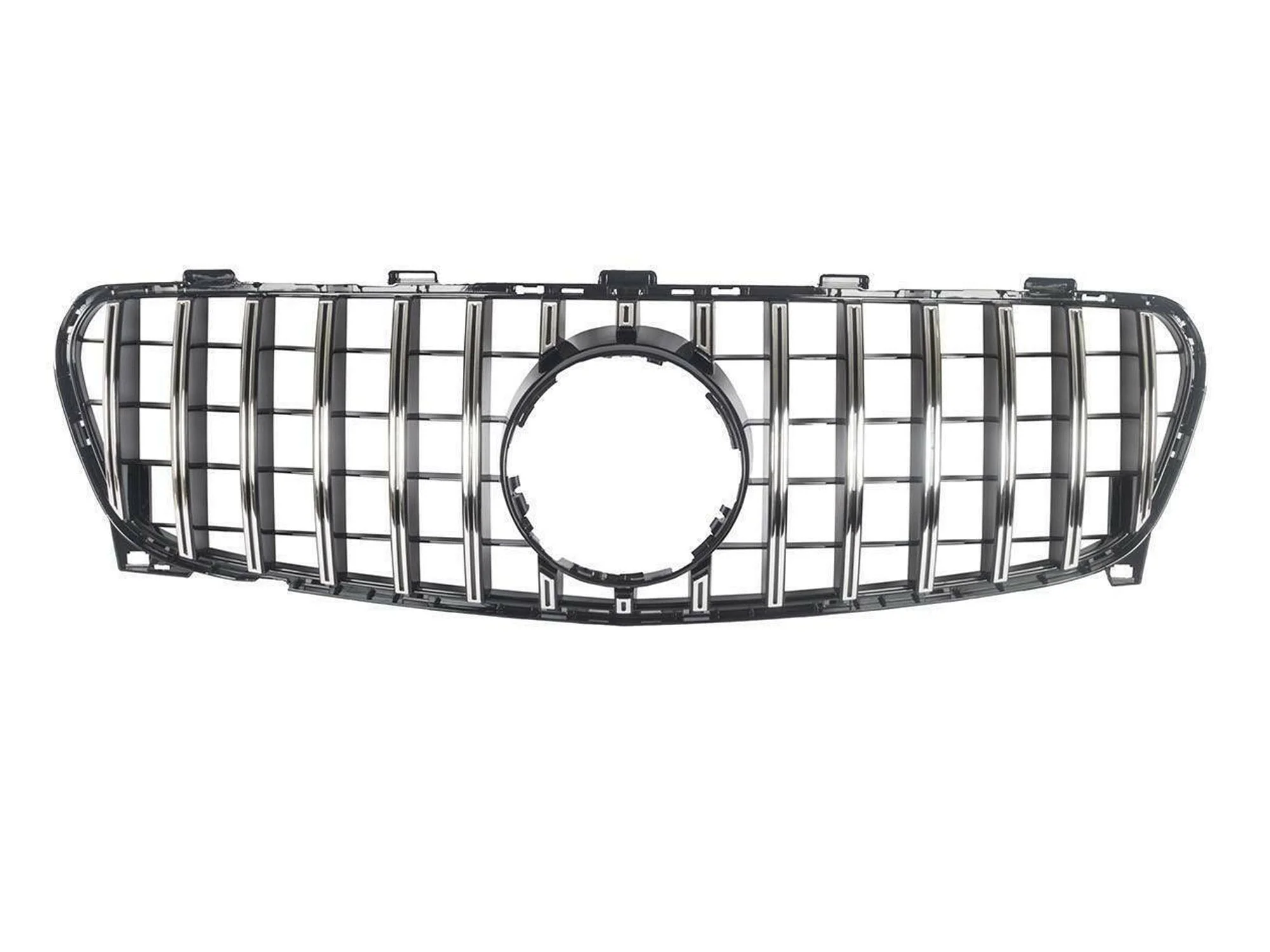 Chrome Front Grill For Mercedes GLA X156 GLA180 GLA200 GLA250 2018-2020 w/o Camera - Image 2