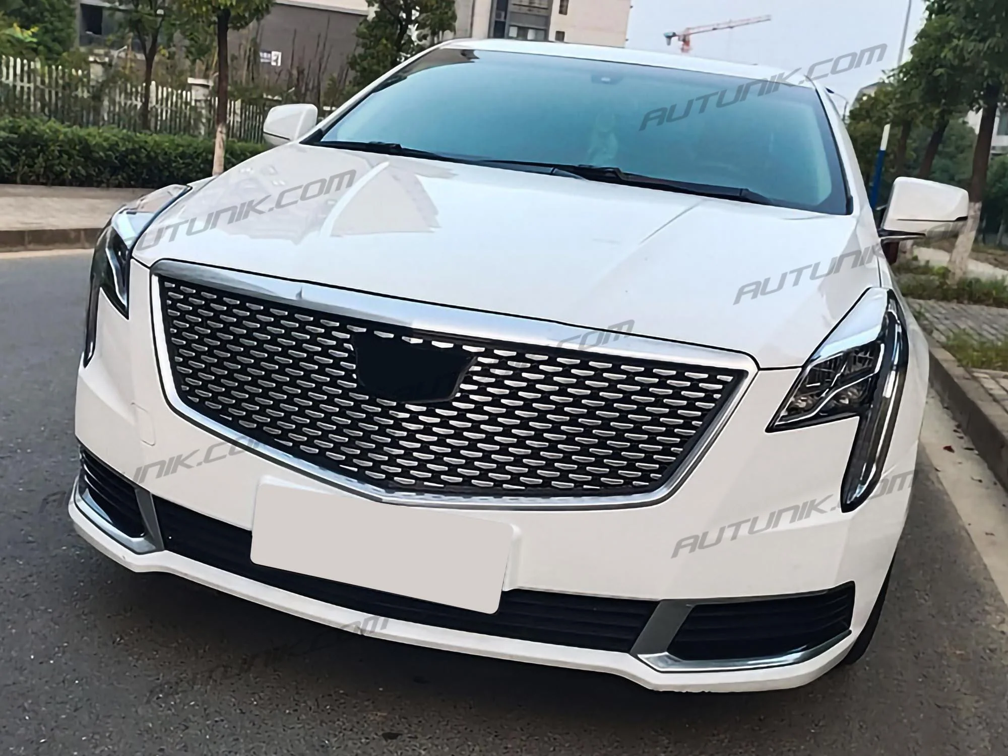 Diamond Front Grill Grille For Cadillac XTS Facelift 2018-2020 No Camera Mount fg149 - Image 3