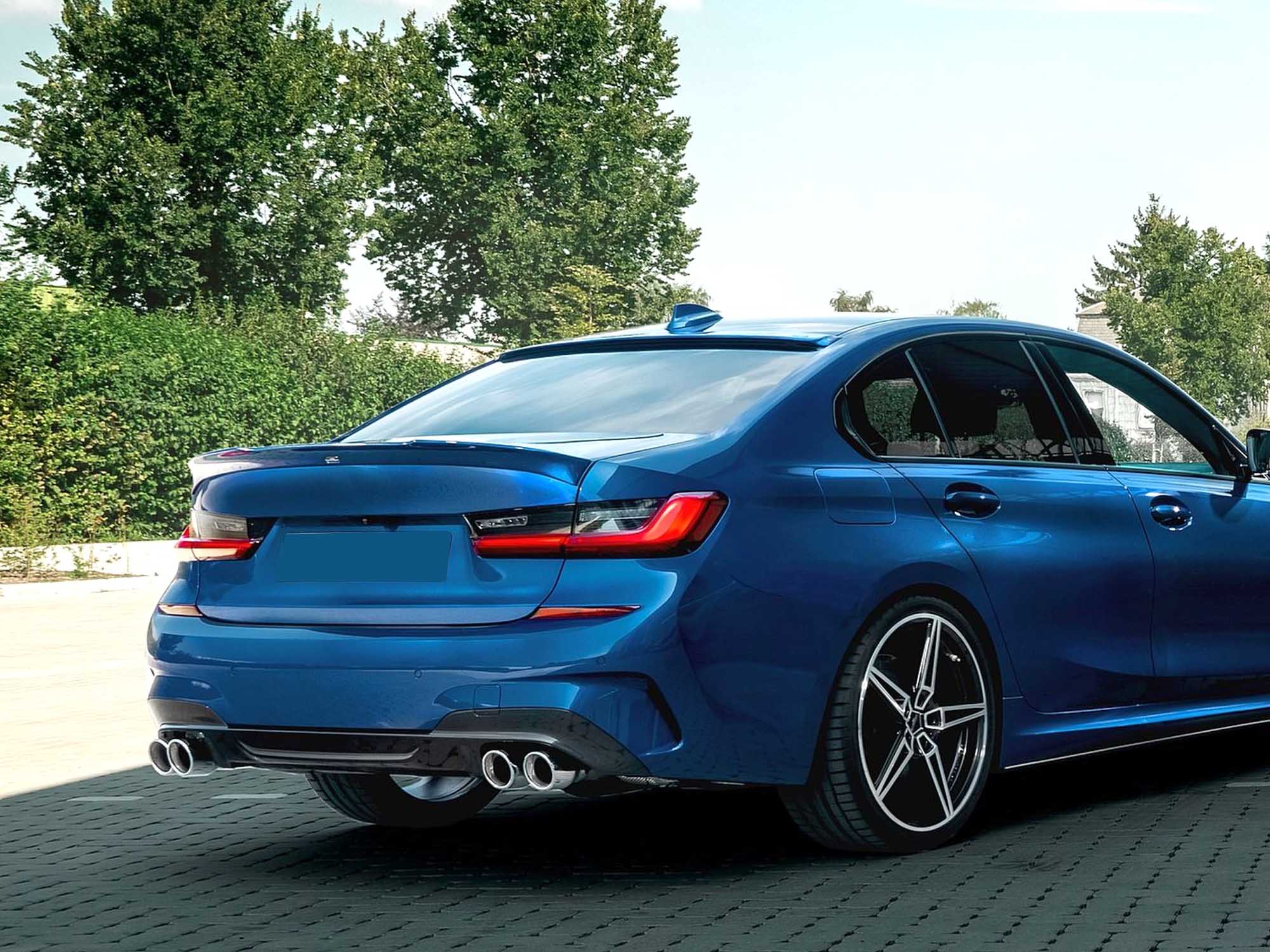 Chrome Dual Exhaust Tips for BMW G20 / G21 M-Sport 2019-2022 - Image 2