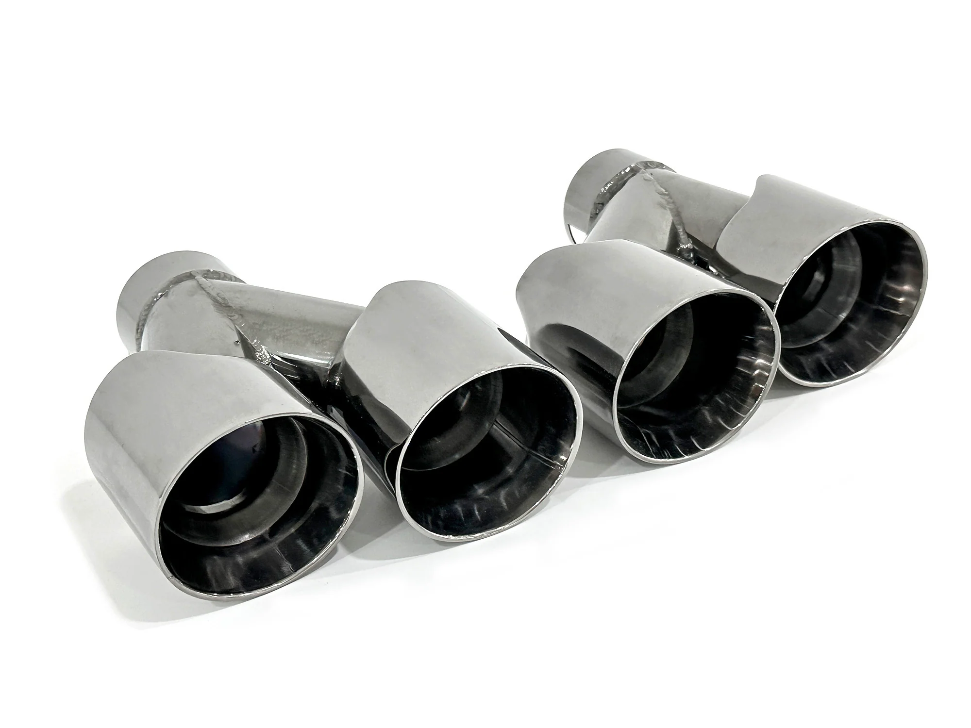 Chrome Dual Exhaust Tips for BMW G20 / G21 M-Sport 2019-2022 - Image 3