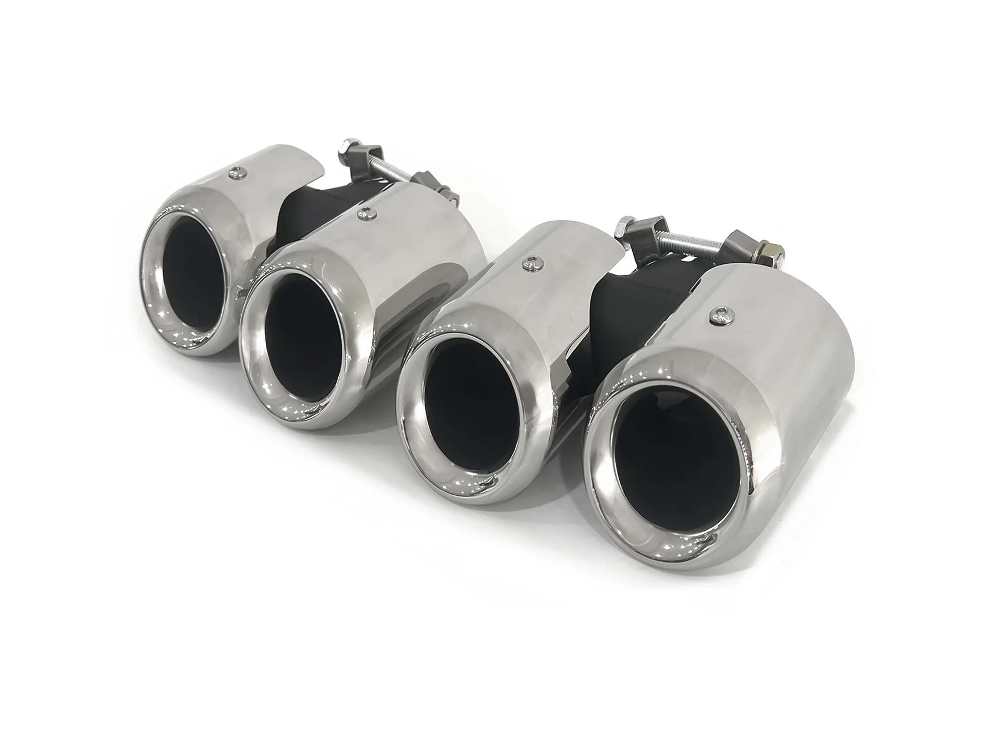 Pair For 2020+ Land Rover Defender 90/110 3.0L 2.0L Exhaust Muffler Tips Shiny Silver - Image 10