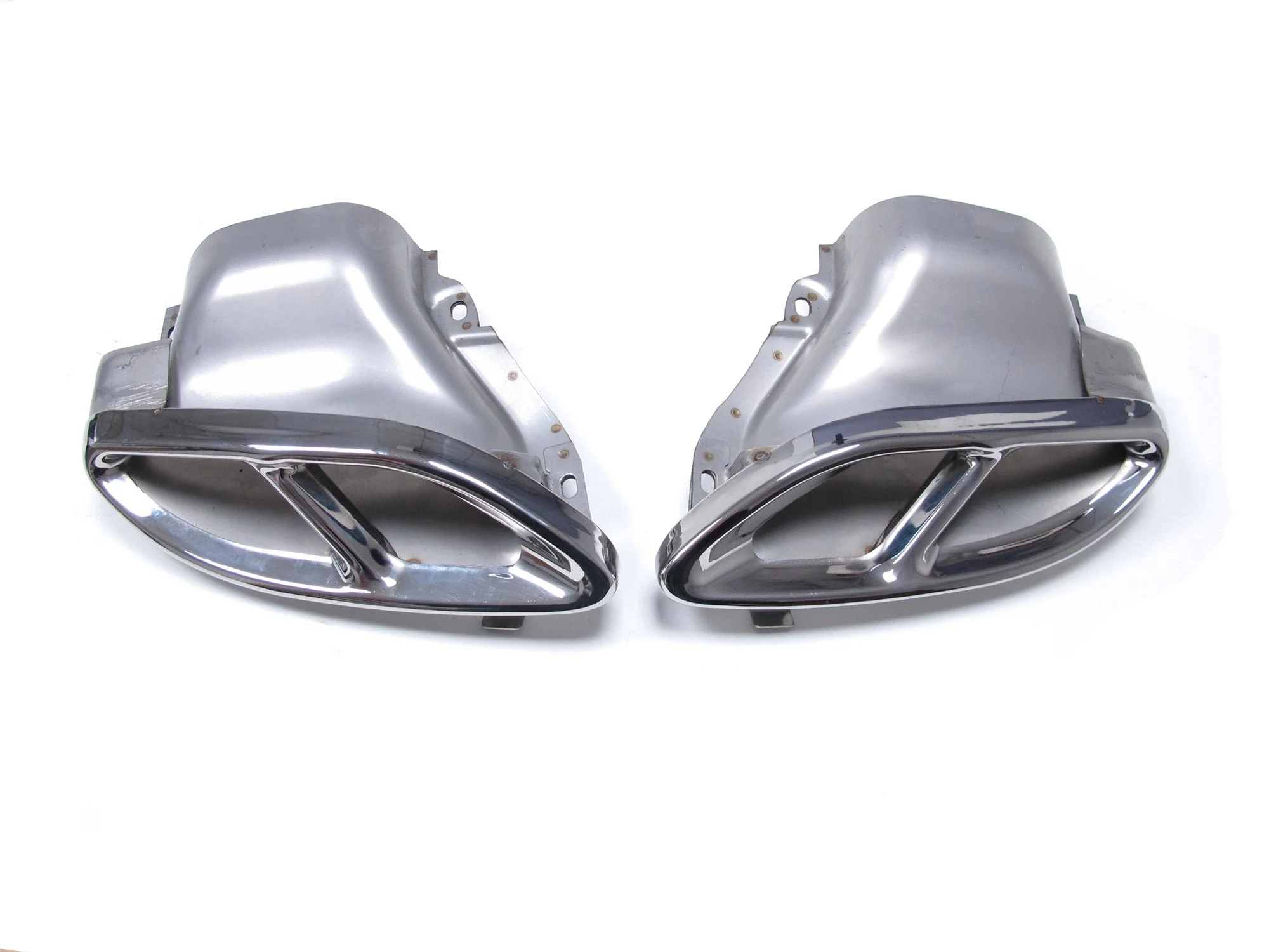 Chrome/Black Exhaust Tips for Mercedes W212 W205 Sedan Coupe C207 W166 W253 - Image 9