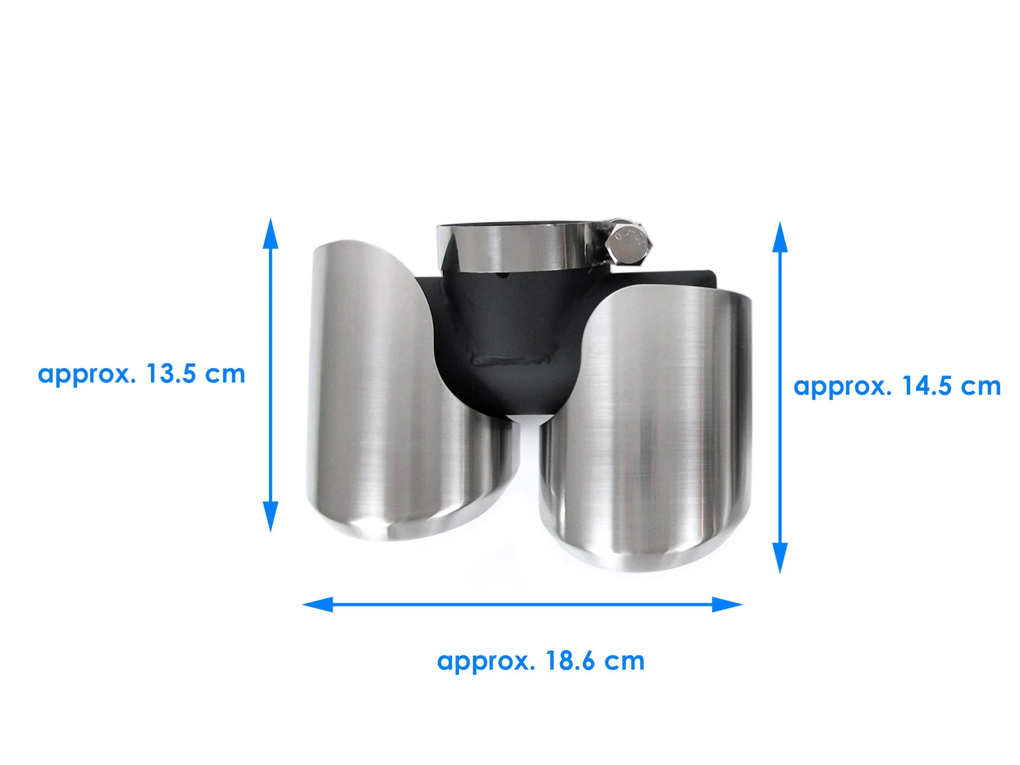 Pair For 2020+ Land Rover Defender 90/110 3.0L 2L Exhaust Muffler Tips Brushed - Image 11