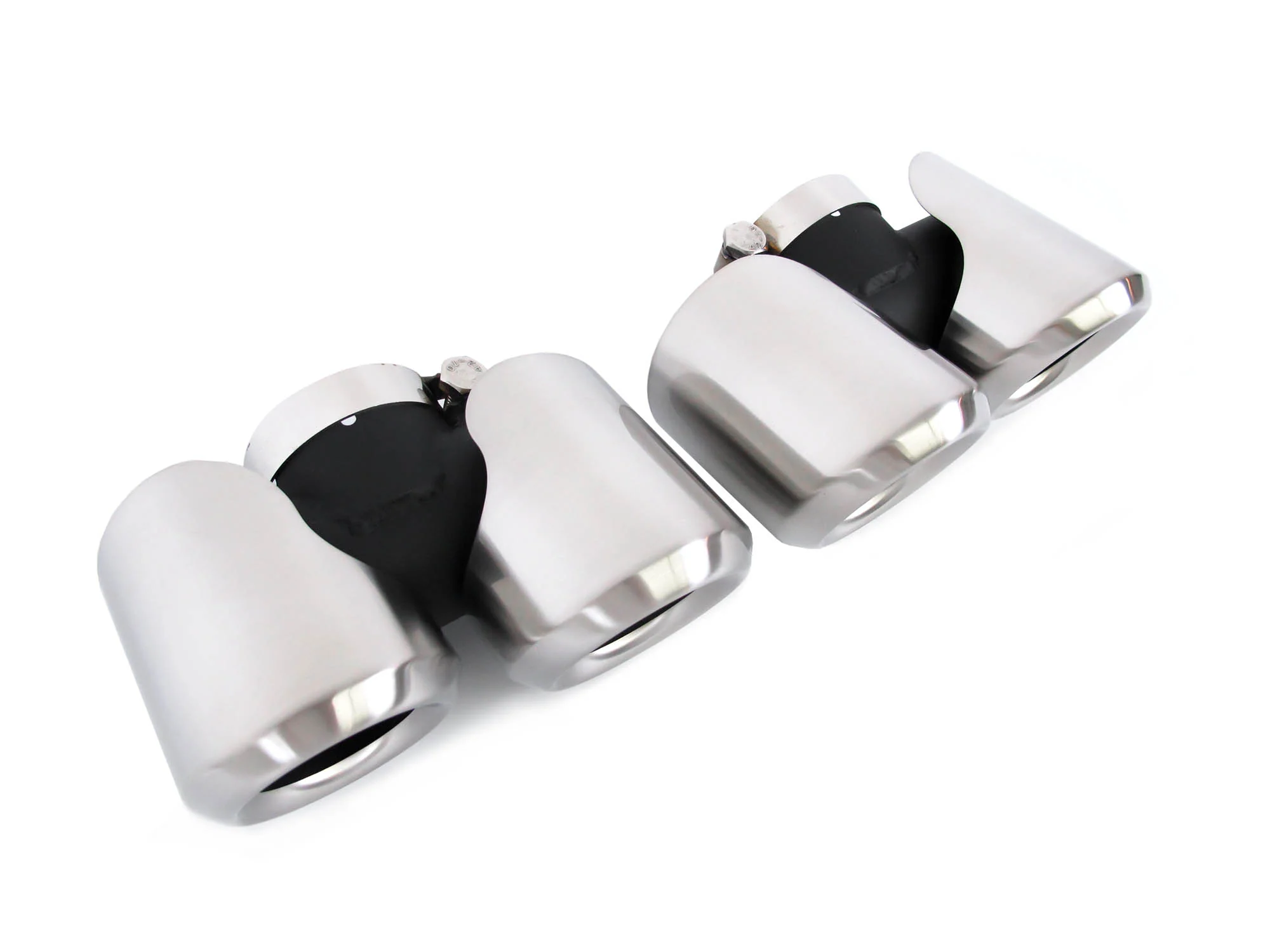 Pair For 2020+ Land Rover Defender 90/110 3.0L 2L Exhaust Muffler Tips Brushed - Image 18
