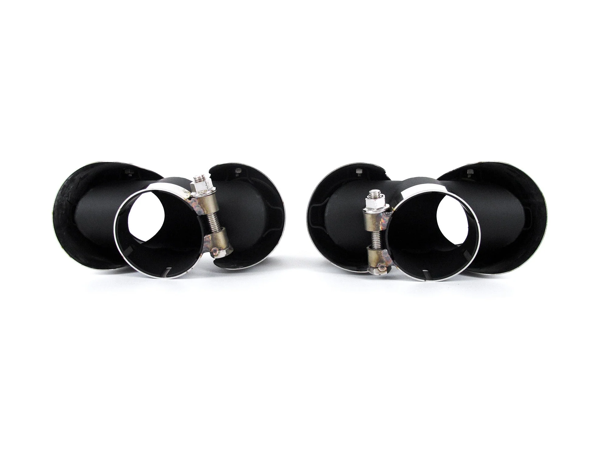 Pair For 2020+ Land Rover Defender 90/110 3.0L 2L Exhaust Muffler Tips Brushed - Image 8
