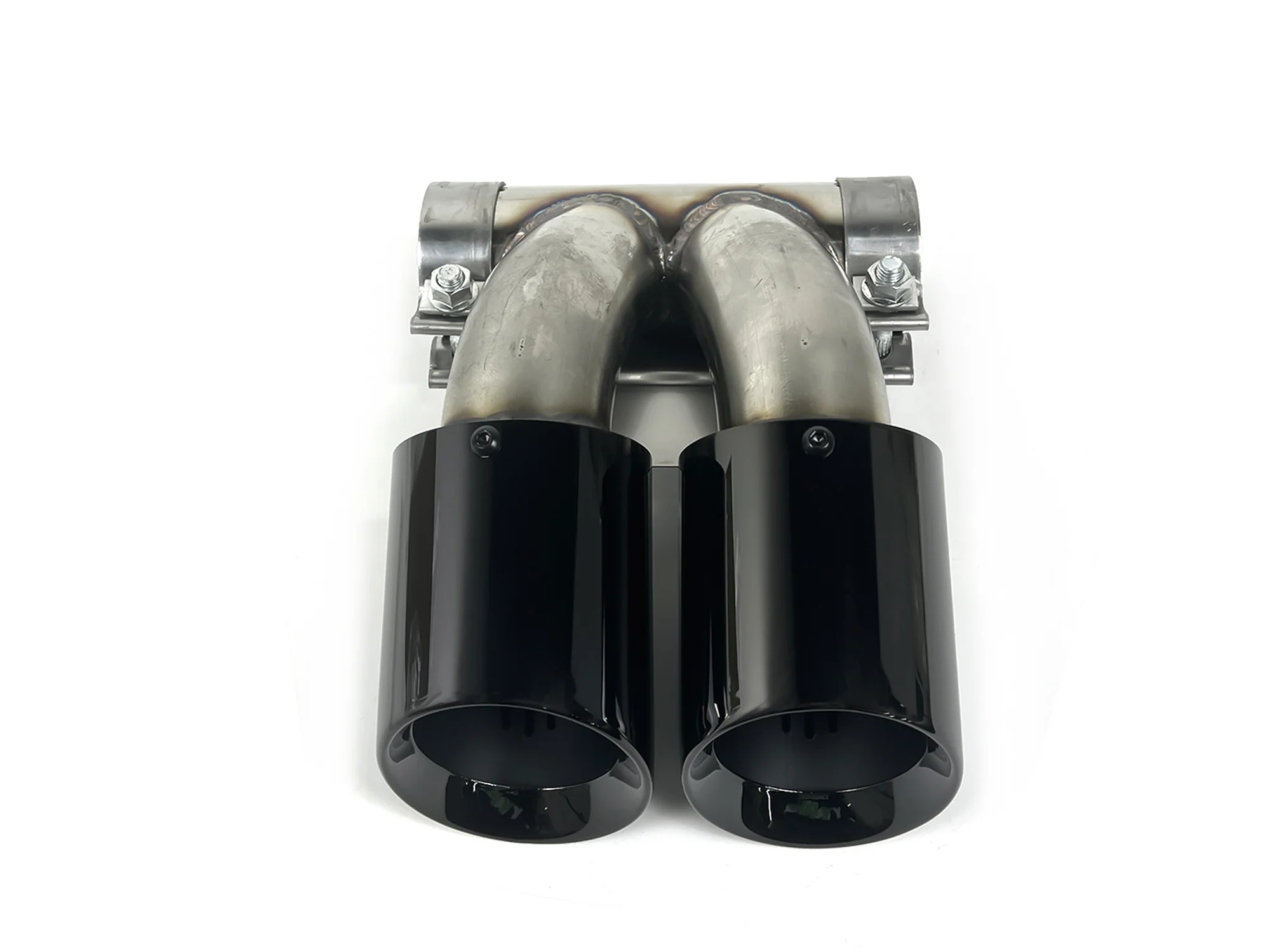 Black Triple Exhaust Tip For Porsche 718 Cayman Boxster Base/T/S/GTS 2.0/2.5L 2017-2025 - Image 9