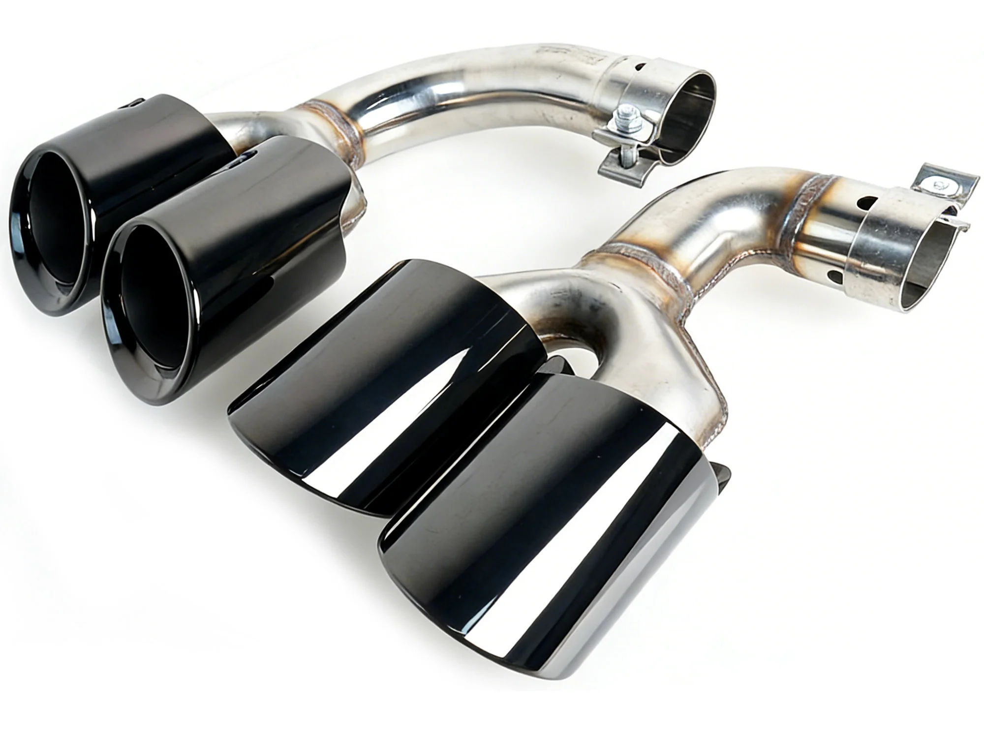 Chrome Exhaust Tips Sporty for Porsch Cayenne E-Hybrid 9Y0 9Y3 2019-2026 - Image 21