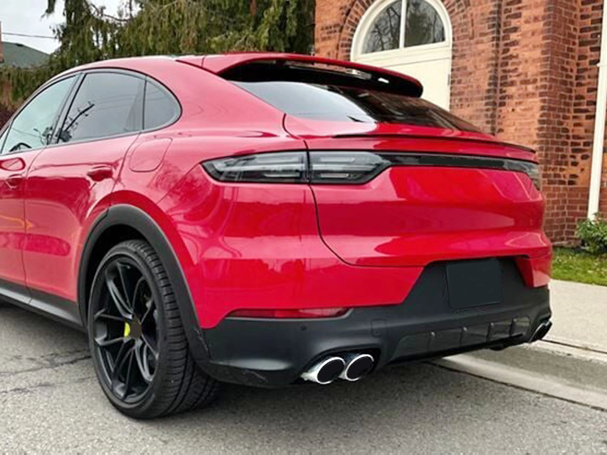 Chrome Exhaust Tips Sporty for Porsch Cayenne E-Hybrid 9Y0 9Y3 2019-2026 - Image 4