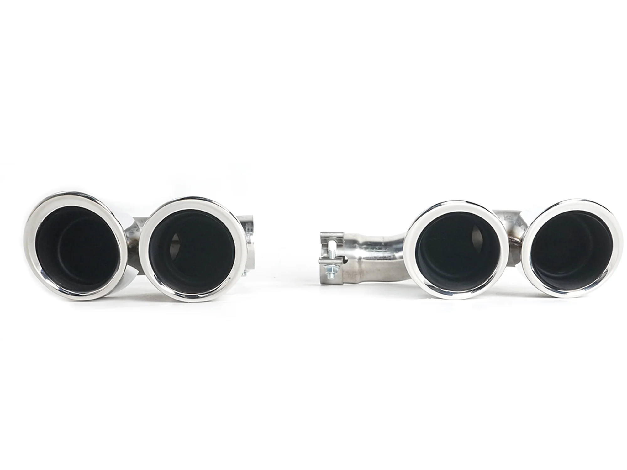 Chrome Exhaust Tips Sporty for Porsch Cayenne E-Hybrid 9Y0 9Y3 2019-2026 - Image 6
