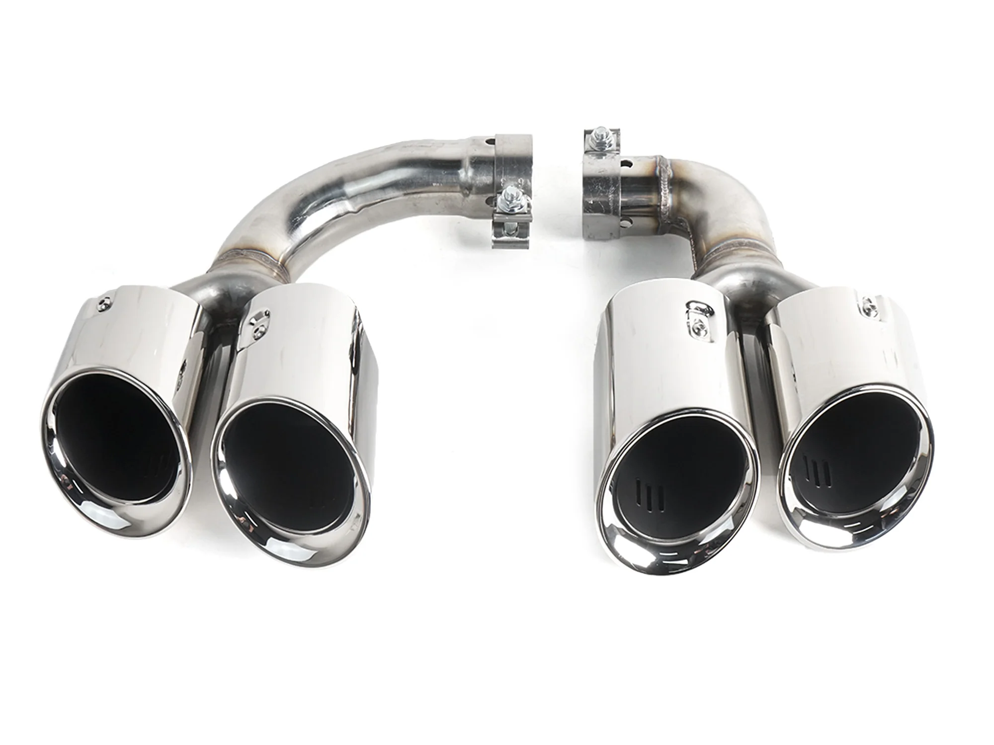 Chrome Exhaust Tips Sporty for Porsch Cayenne E-Hybrid 9Y0 9Y3 2019-2026 - Image 9