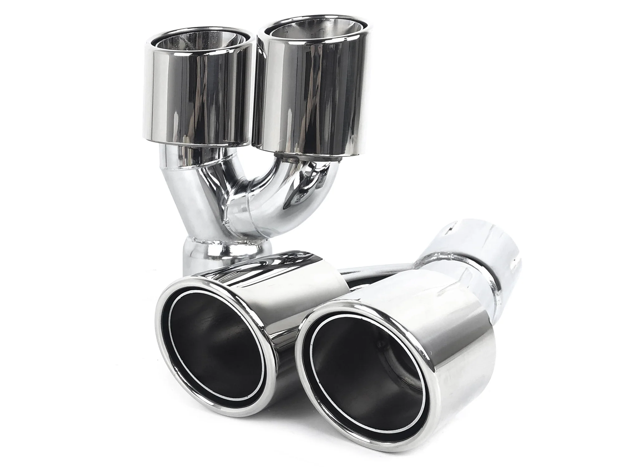 Chrome Exhaust Tips Upgrade for BMW G30 525i 528i 530i 540i M-Sport 2017-2019-2023 - Image 5