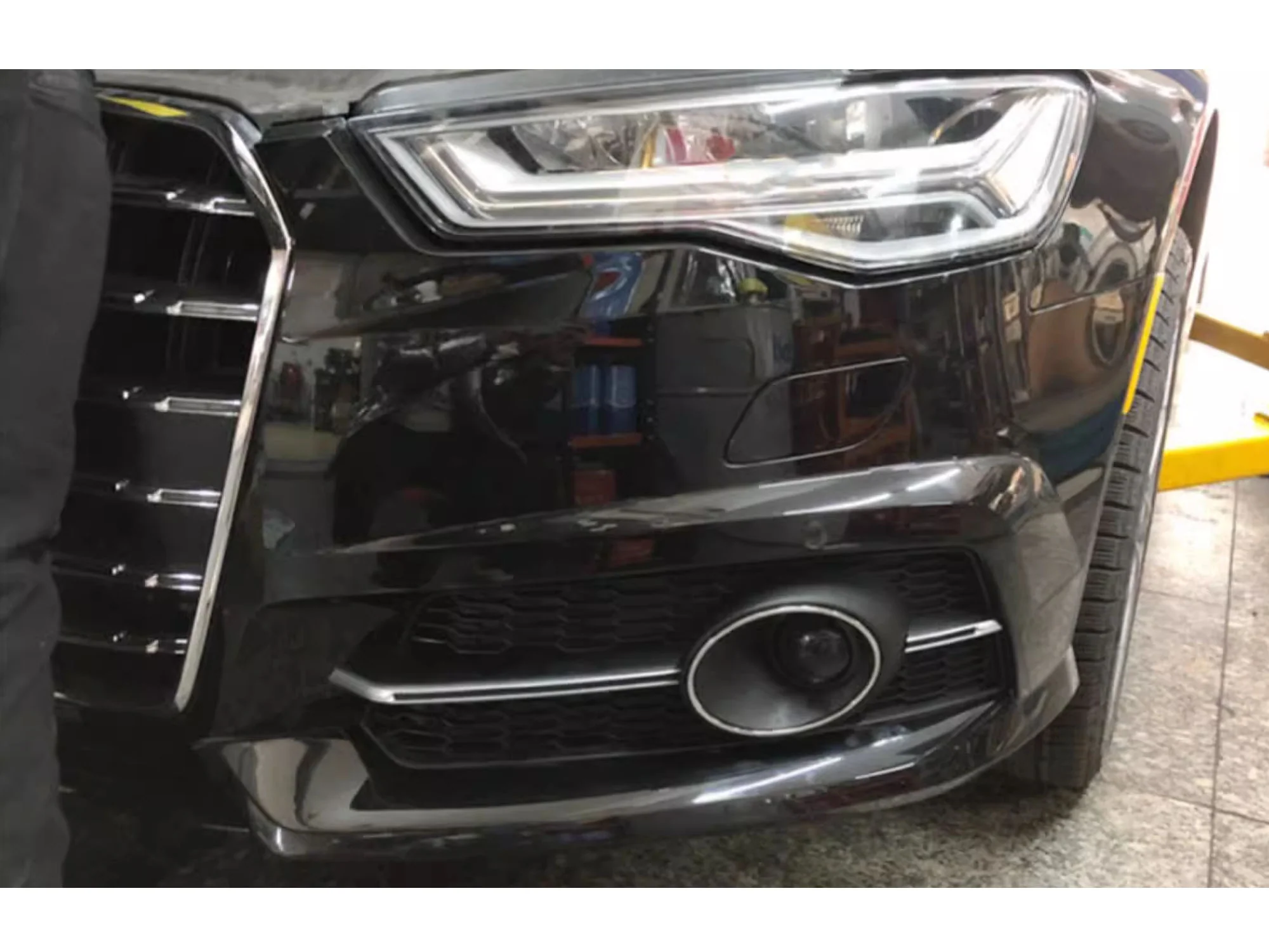 For Audi A6 S6 2016-2018 Sline Fog Light Grill Cover Lamp Grille W / ACC - Image 3