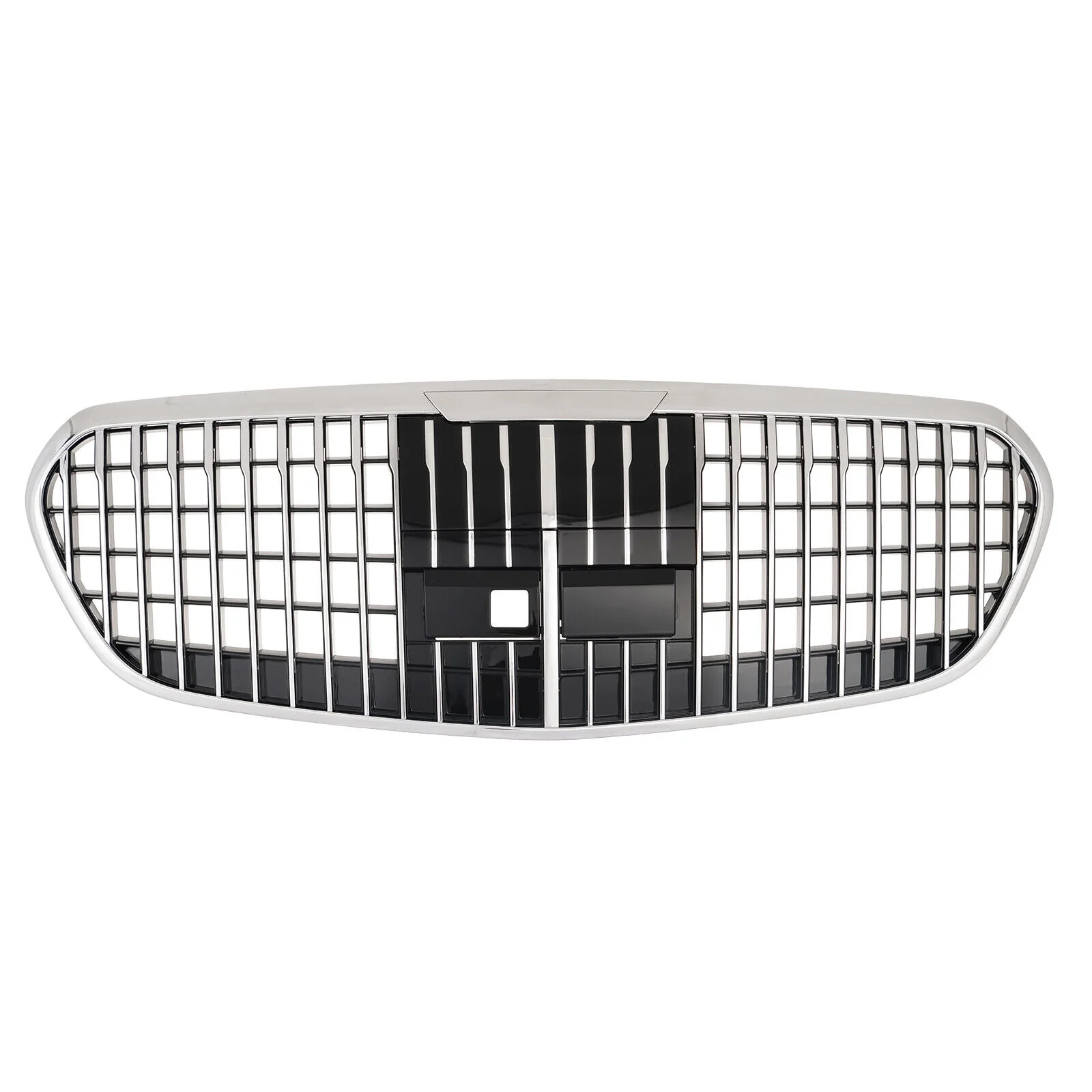 Chrome Front Bumper Grill For Mercedes Benz W223 S680 S550 S580 Sedan 2021-2024 W/ACC