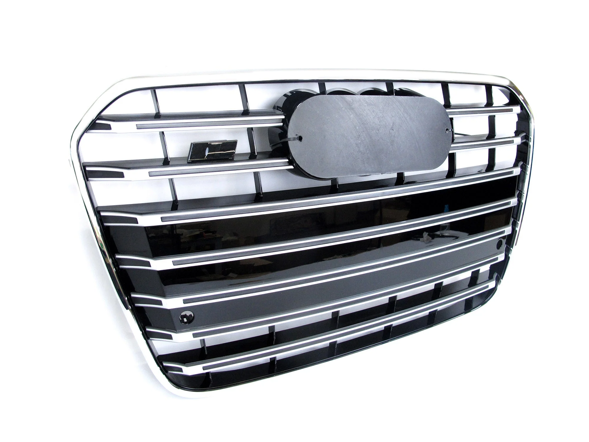 For Audi A6 C7 S6 2012 2013 2014 2015 Grille Chrome Front Bumper Radiator Grill fg213 - Image 6