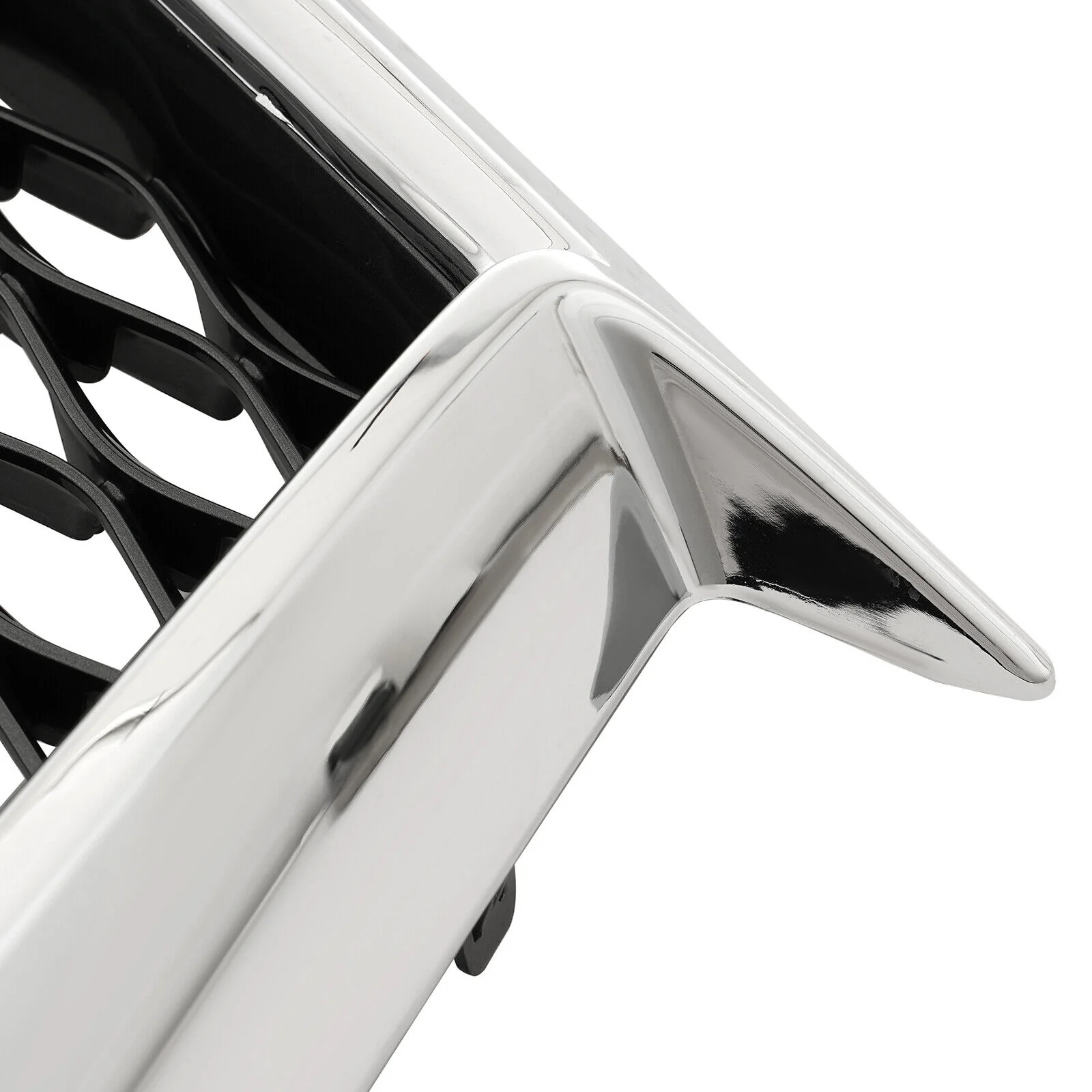 Chrome Front Bumper Mesh Grille For 2019-2023 Infiniti QX50 W/ Camera Hole - Image 5
