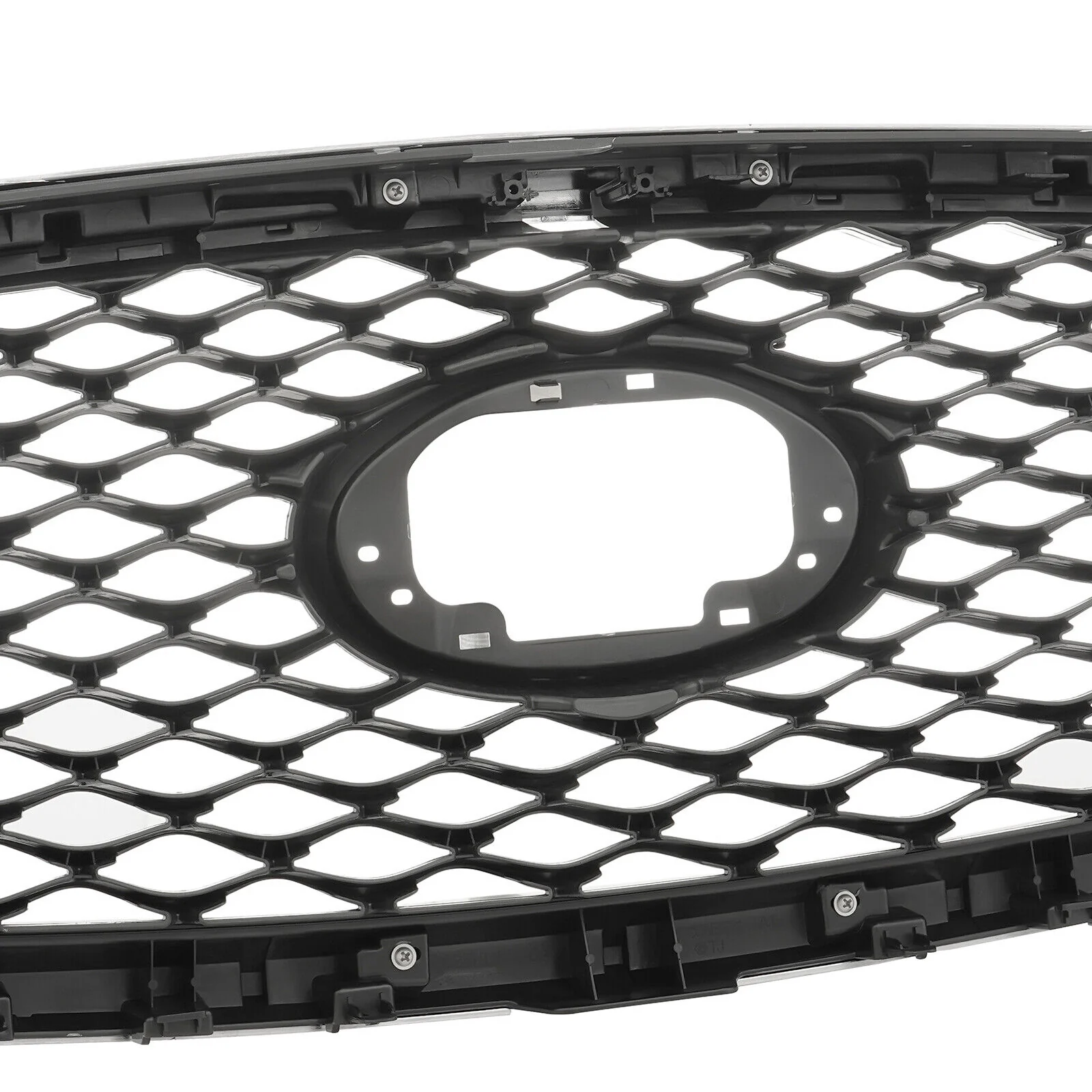 Chrome Front Bumper Mesh Grille For 2019-2023 Infiniti QX50 W/ Camera Hole - Image 7