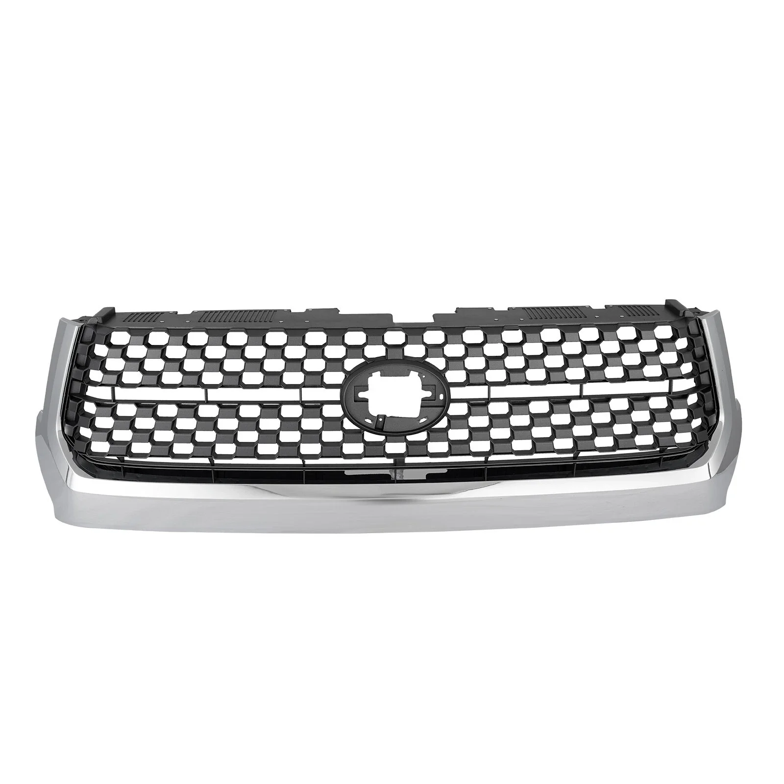 Fit 2014-2021 Toyota Tundra Chrome Front Grille & Hood Bulge Molding Set 2PCS - Image 3