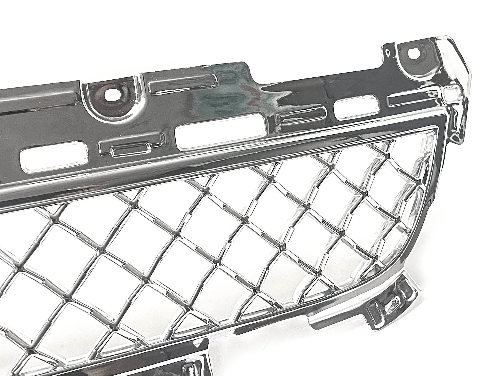 Chrome Front Mesh Bumper Grilles Upper & Lower Grille For 2013-2017 XTS Cadillac - Image 9