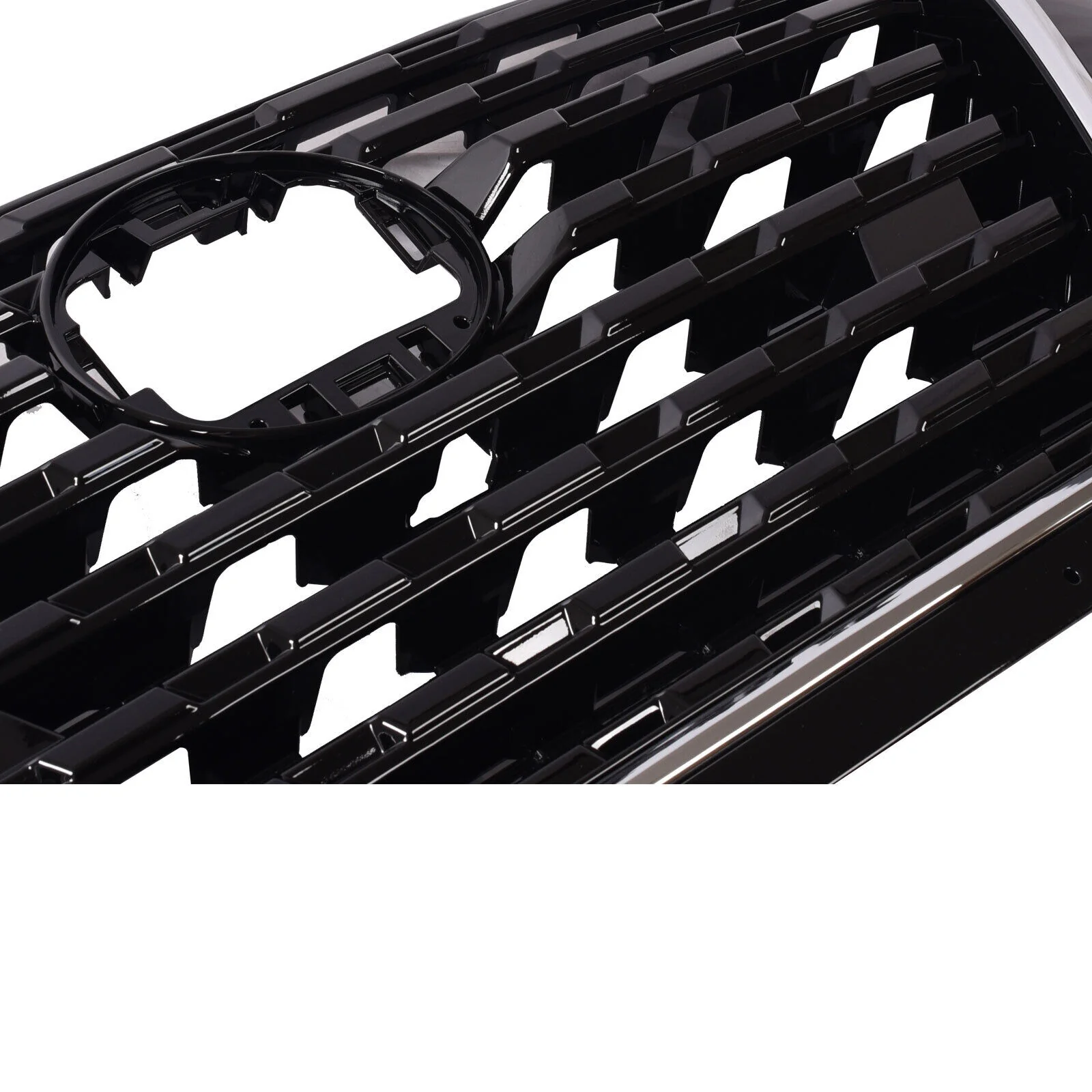 Black Front Bumper Upper Grille Replacement For 2021-2023 Nissan Kicks - Image 5