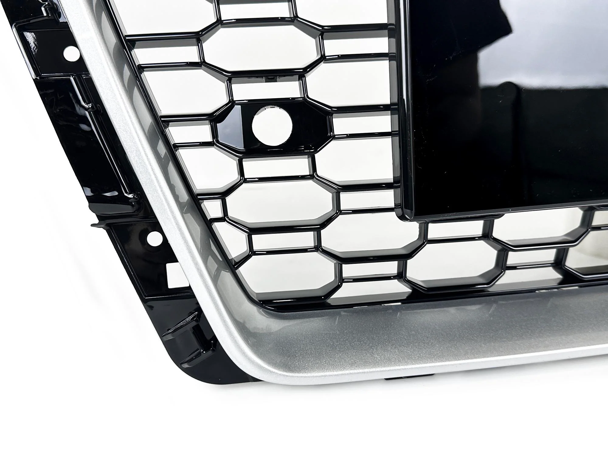Chrome Honeycomb Front Grille for Audi A4 B9 S4 2017-2019 fg315 - Image 7