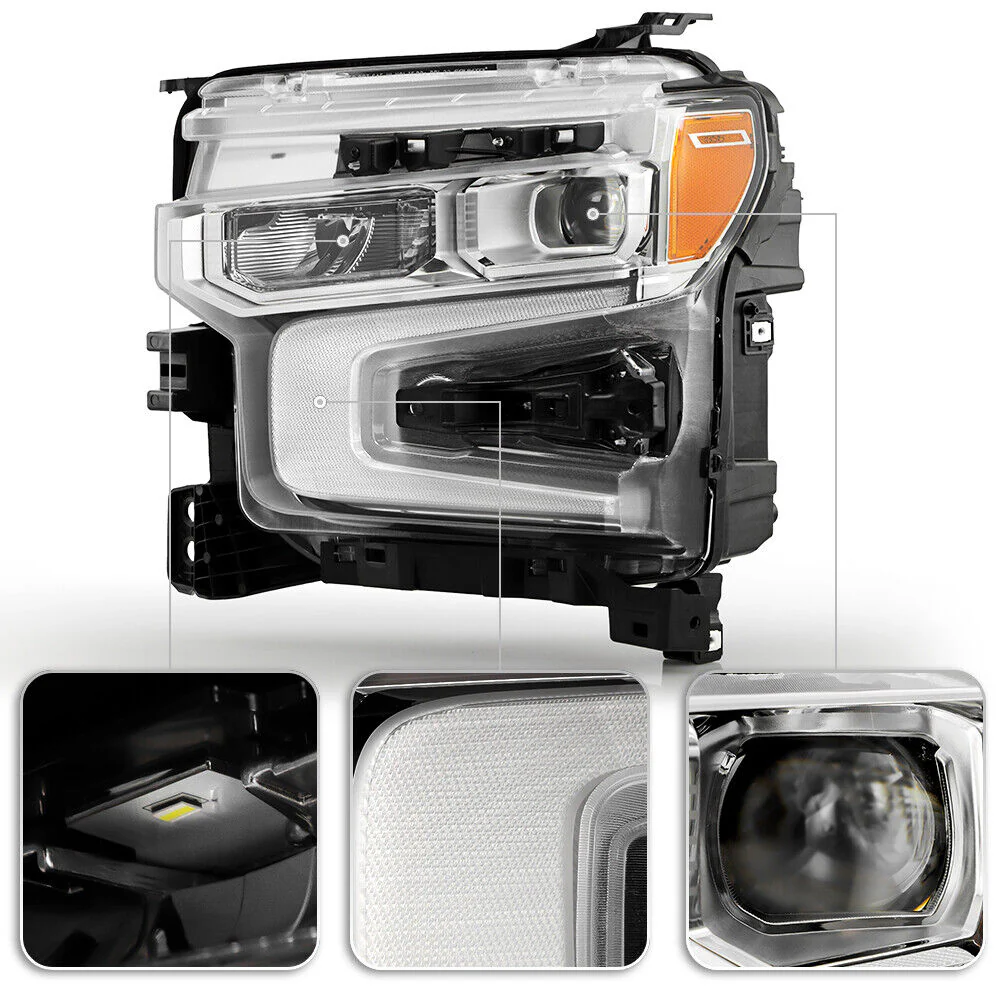 For 2022-2024 Chevy Silverado 1500 Chrome LED DRL w/ White Animation Headlights - Image 5
