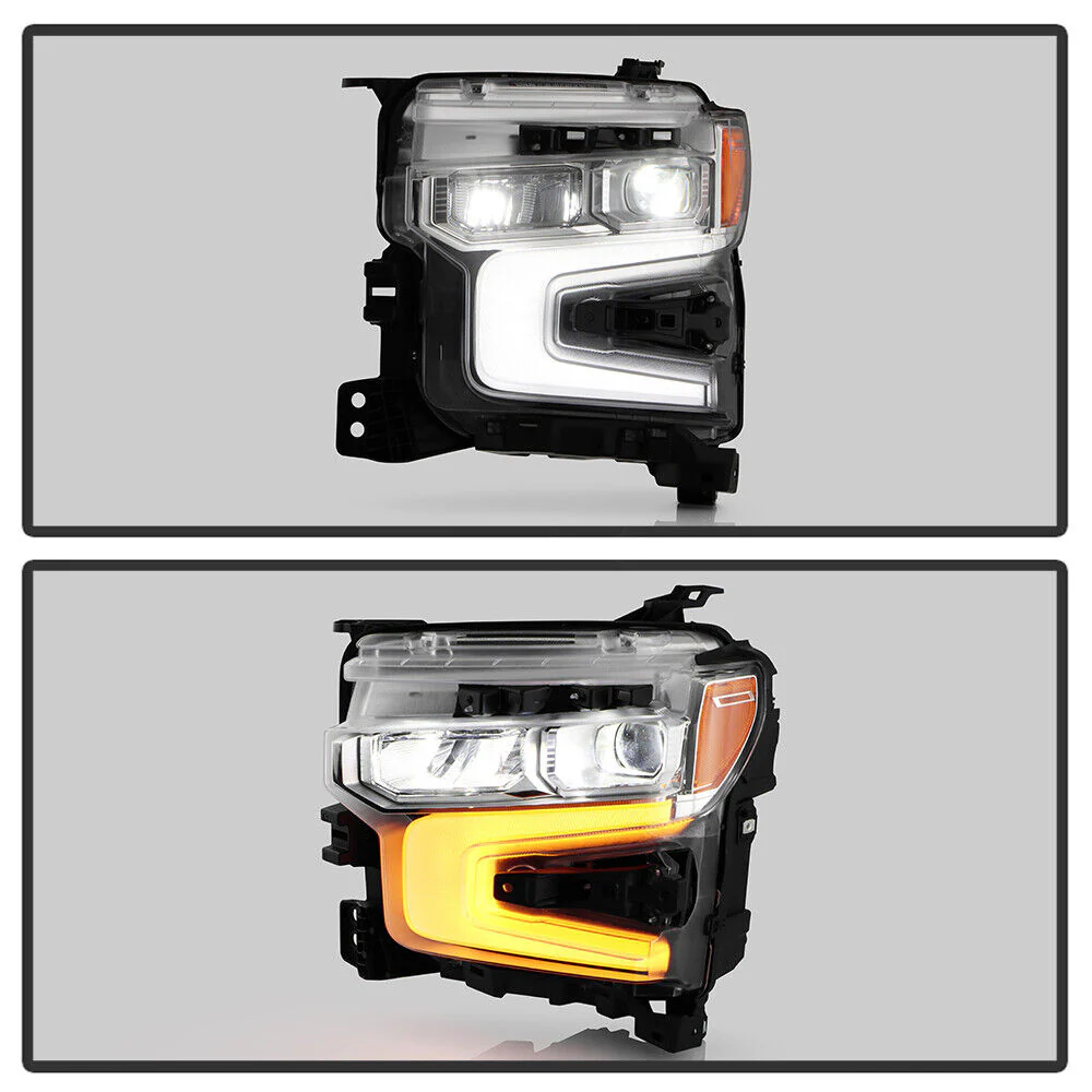 For 2022-2024 Chevy Silverado 1500 Chrome LED DRL w/ White Animation Headlights - Image 6