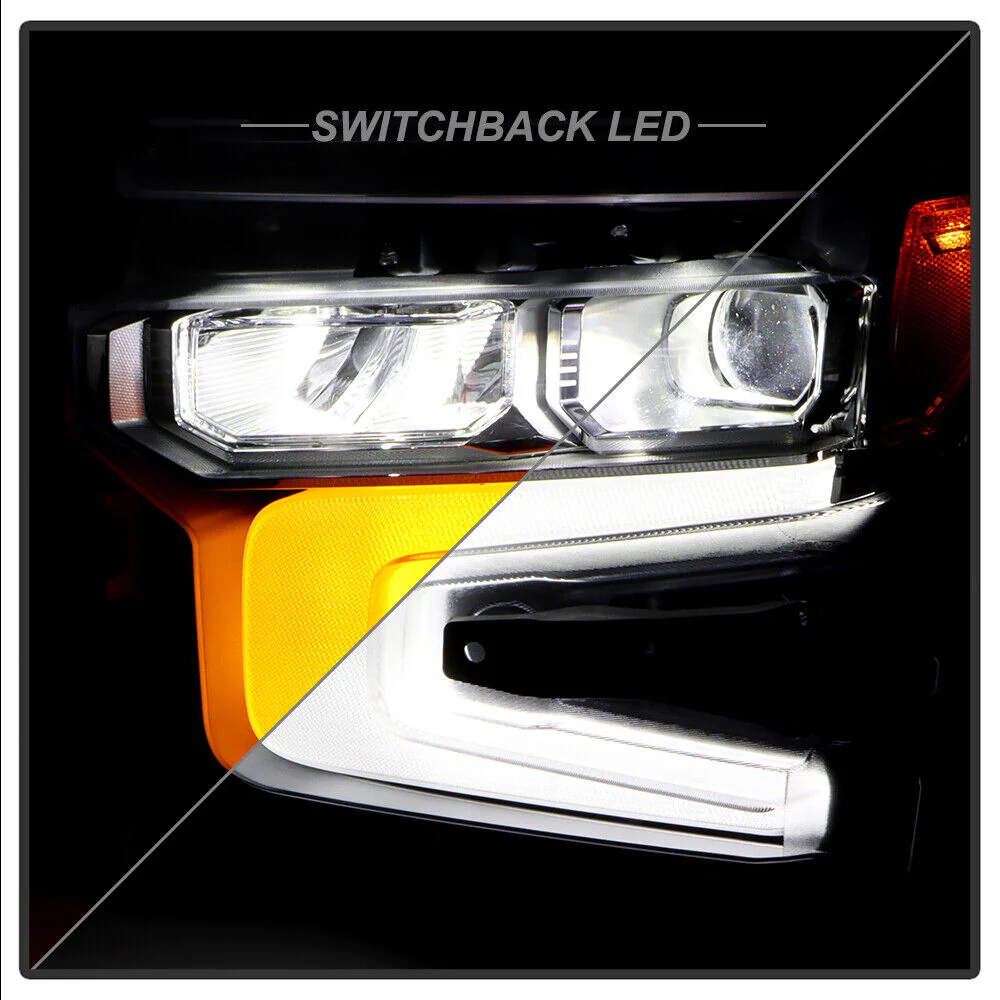 For 2022-2024 Chevy Silverado 1500 Chrome LED DRL w/ White Animation Headlights - Image 7