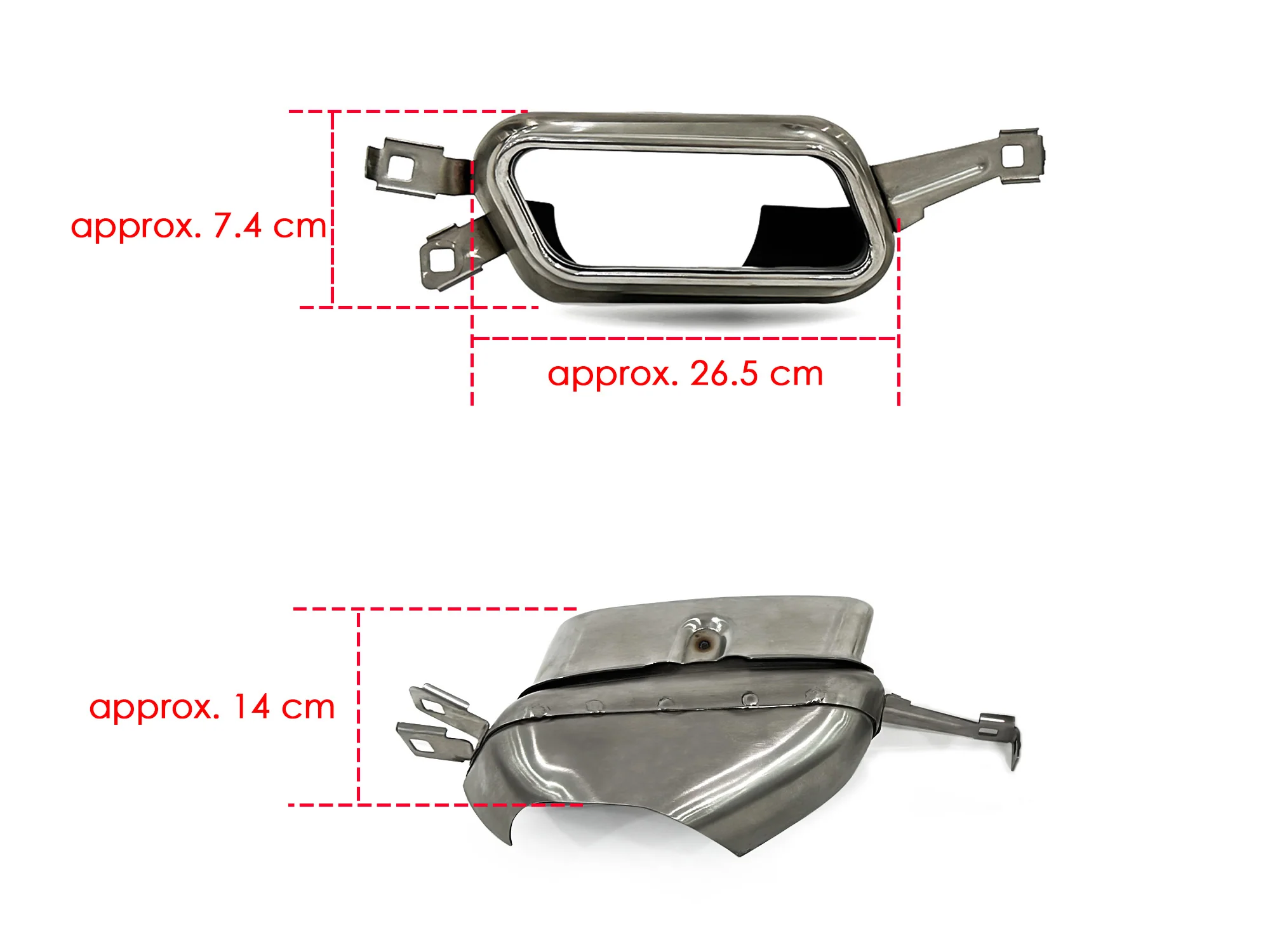 Chrome Quad Exhaust Tips Replace for BMW 760 F01 F02 M-Sport 2009-2015 - Image 12