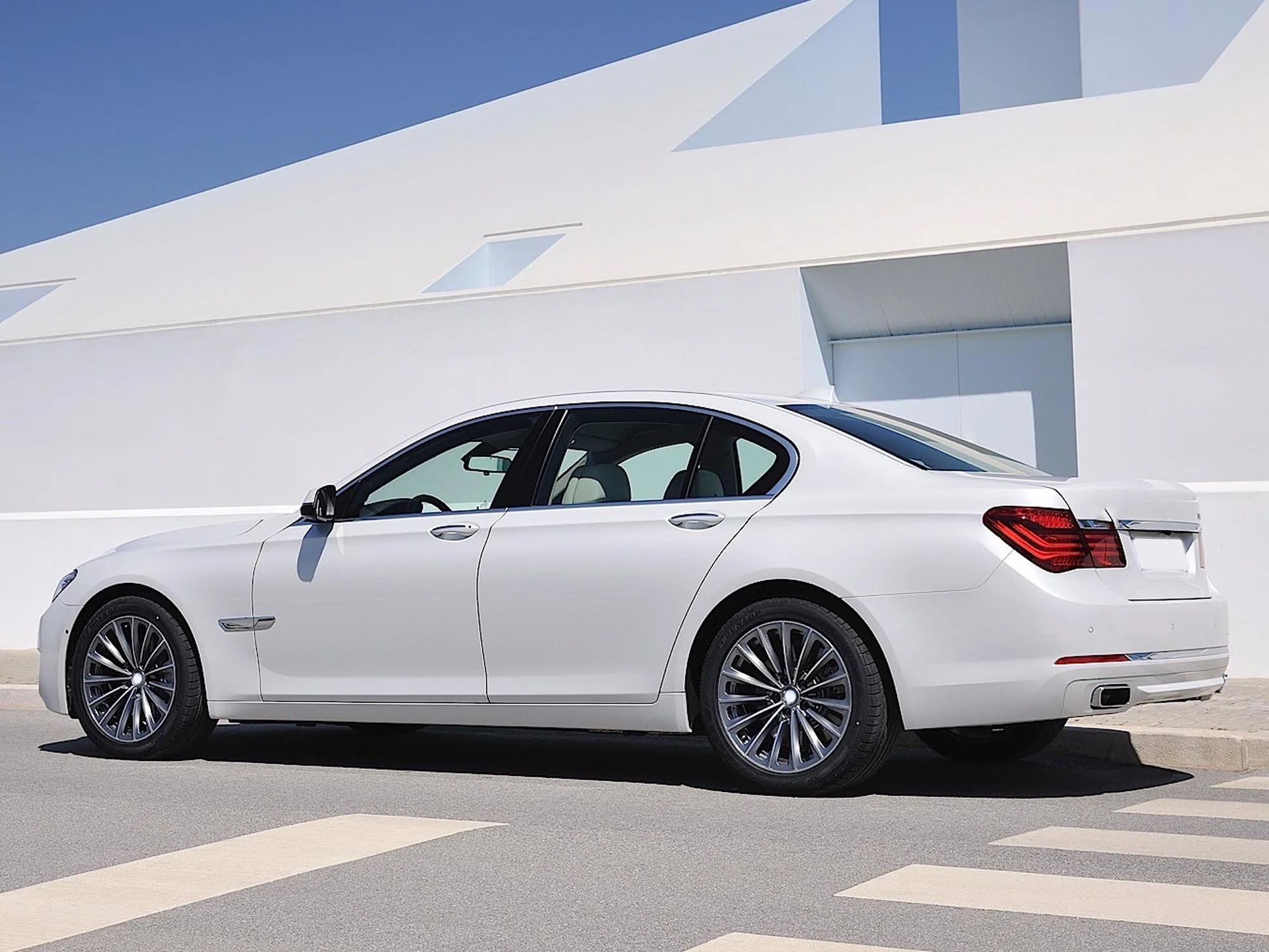 Chrome Quad Exhaust Tips Replace for BMW 760 F01 F02 M-Sport 2009-2015 - Image 2